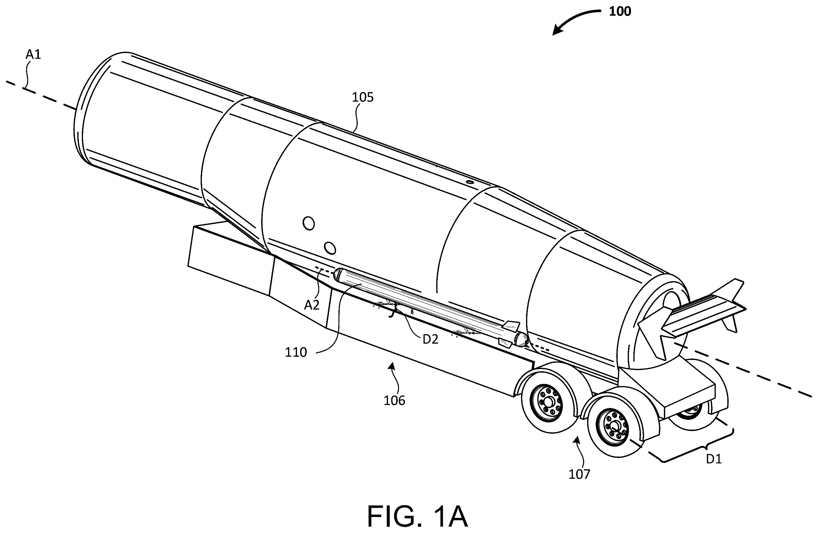Patent US12496991 — Side mounted air supply for wheel lift independent of vehicle air brake — Figure 1
