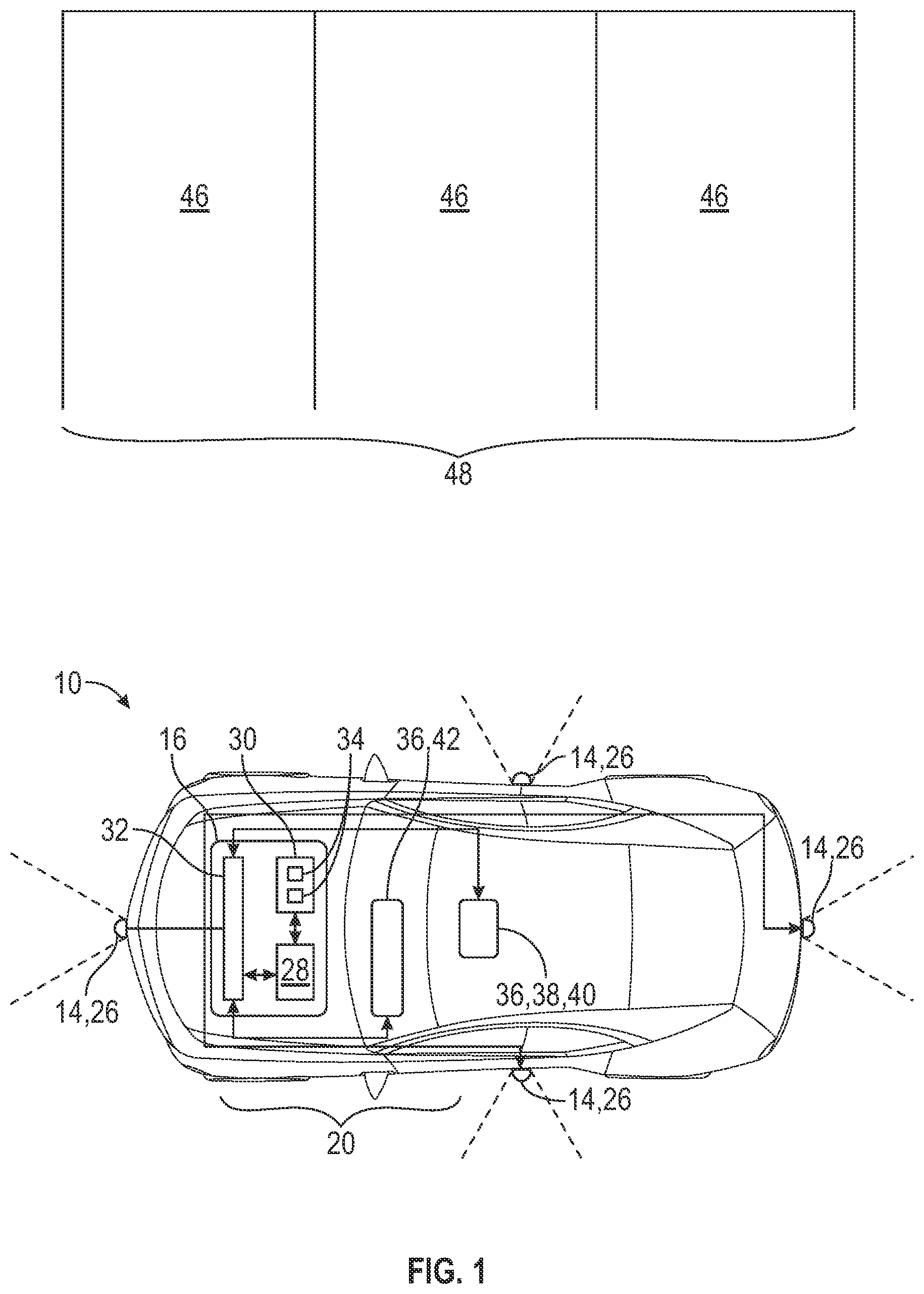 Patent US12497026 Figure 1 – Augmented reality assisted parking with driver-in-loop selections and alignments of feature point vicinities