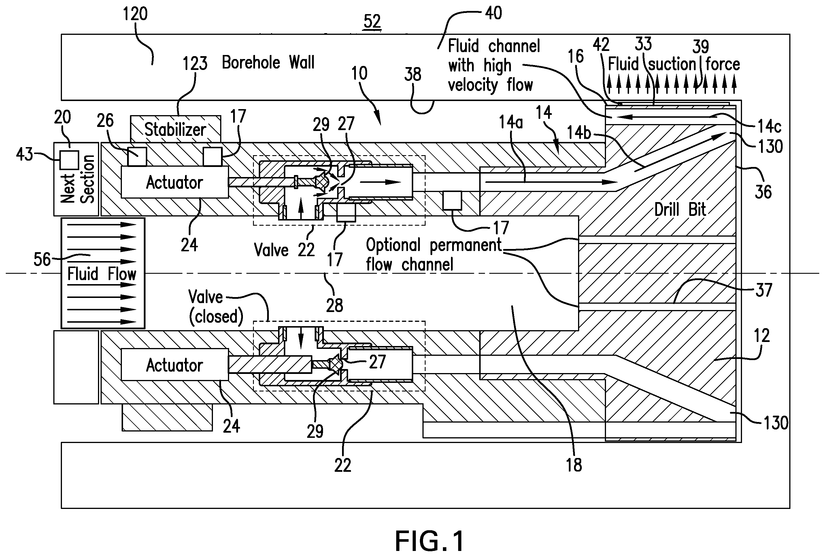 Patent US12497836 Figure 1 – Steering device, method and system