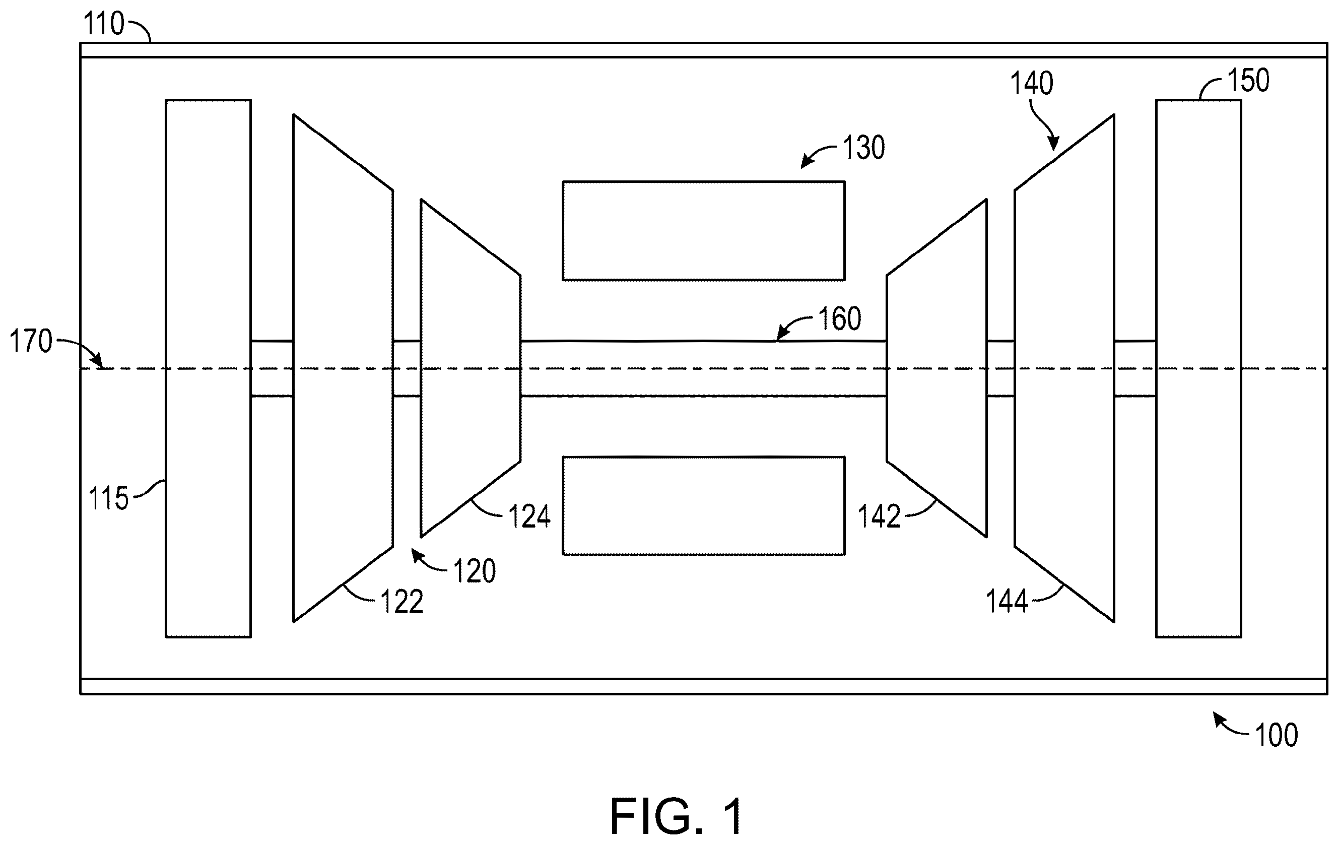 Patent US12504024 — Diffusers, gas turbine engines comprising the same, and methods for operation thereof — Figure 1