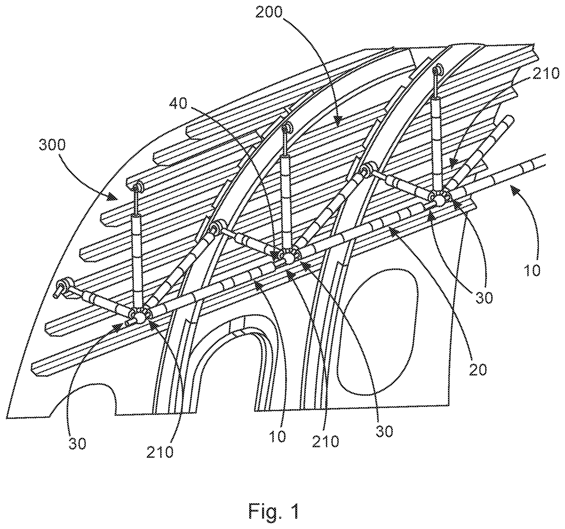 Patent US12504031 — Flexible connection assembly with integrated vibration damper — Figure 1