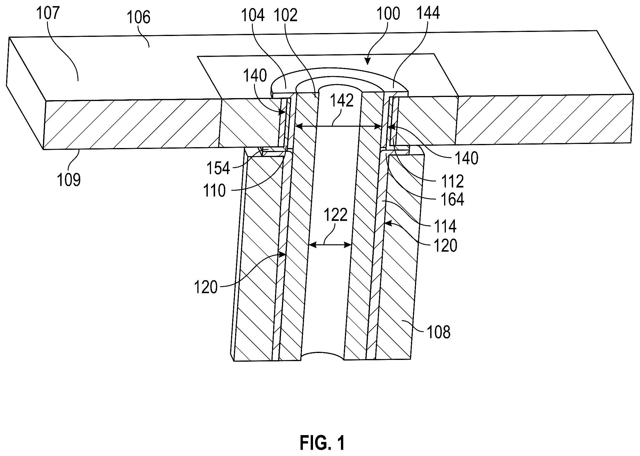 Patent US12504043 — Stress reducing fastener assembly — Figure 1