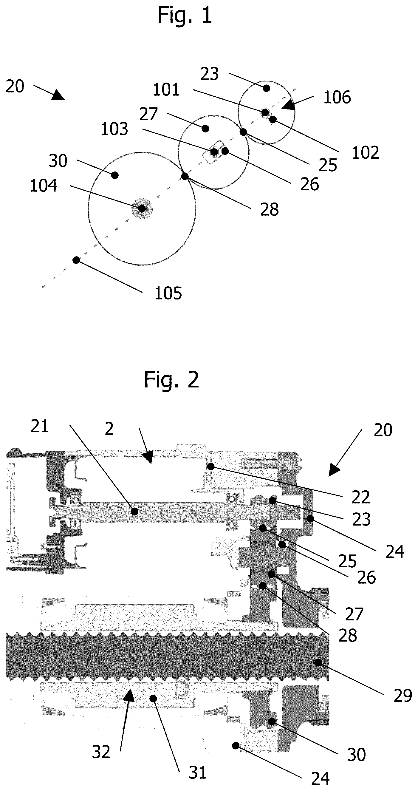 Patent US12504068 — Adjustment apparatus for a steering gear mechanism in a motor vehicle and motor vehicle steering gear mechanism — Figure 1