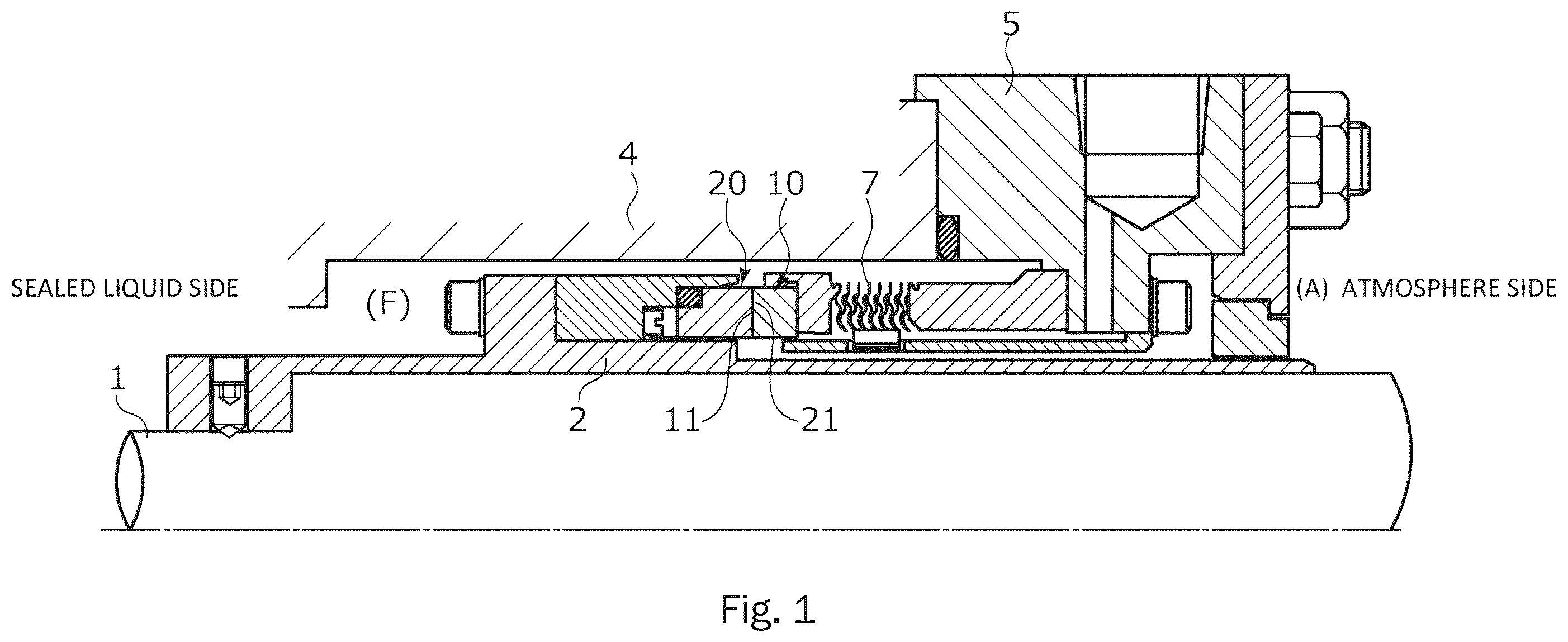 Patent US12504078 Figure 1 – Sliding component