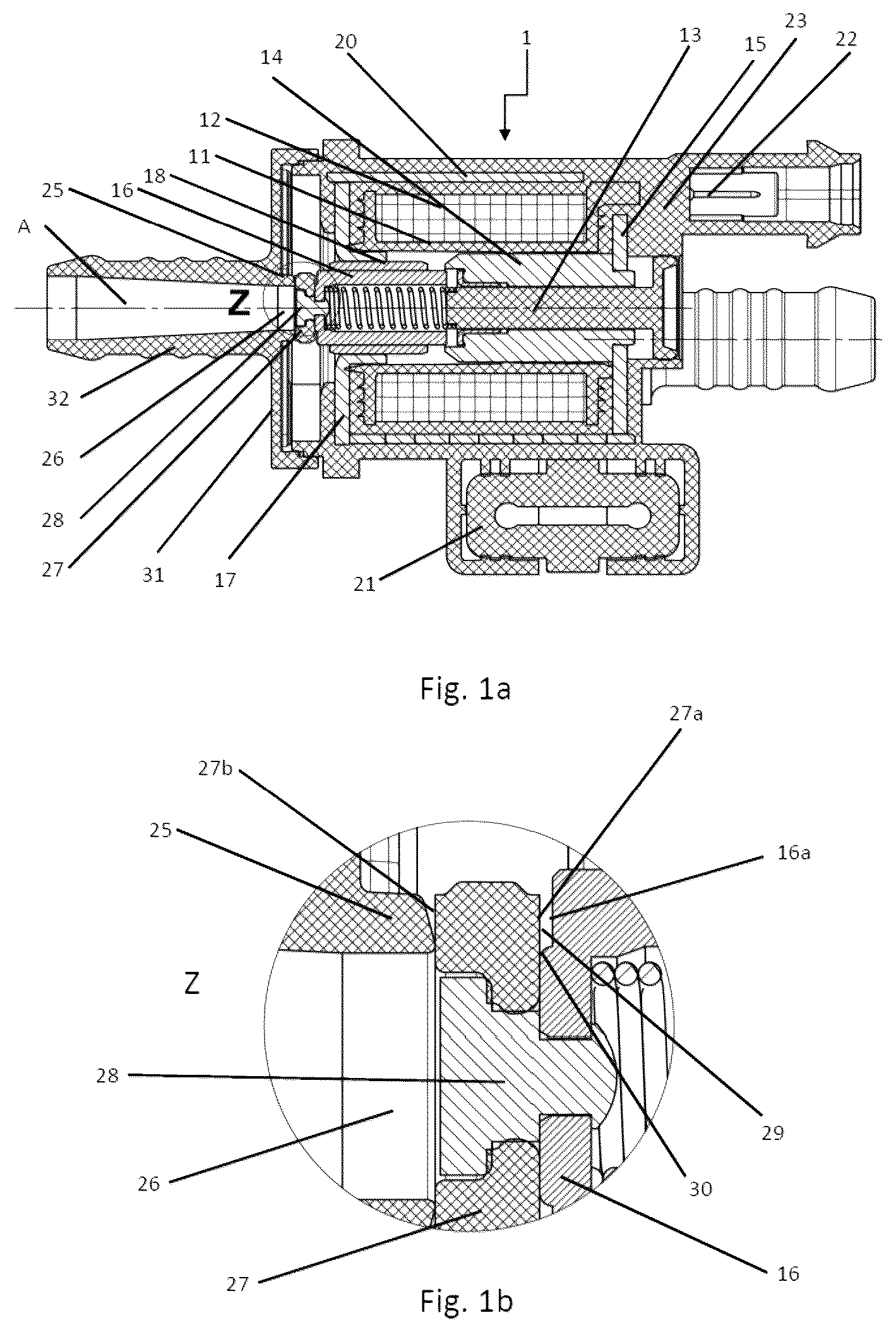 Patent US12504079 — Valve for regulating and/or controlling mass flows — Figure 1