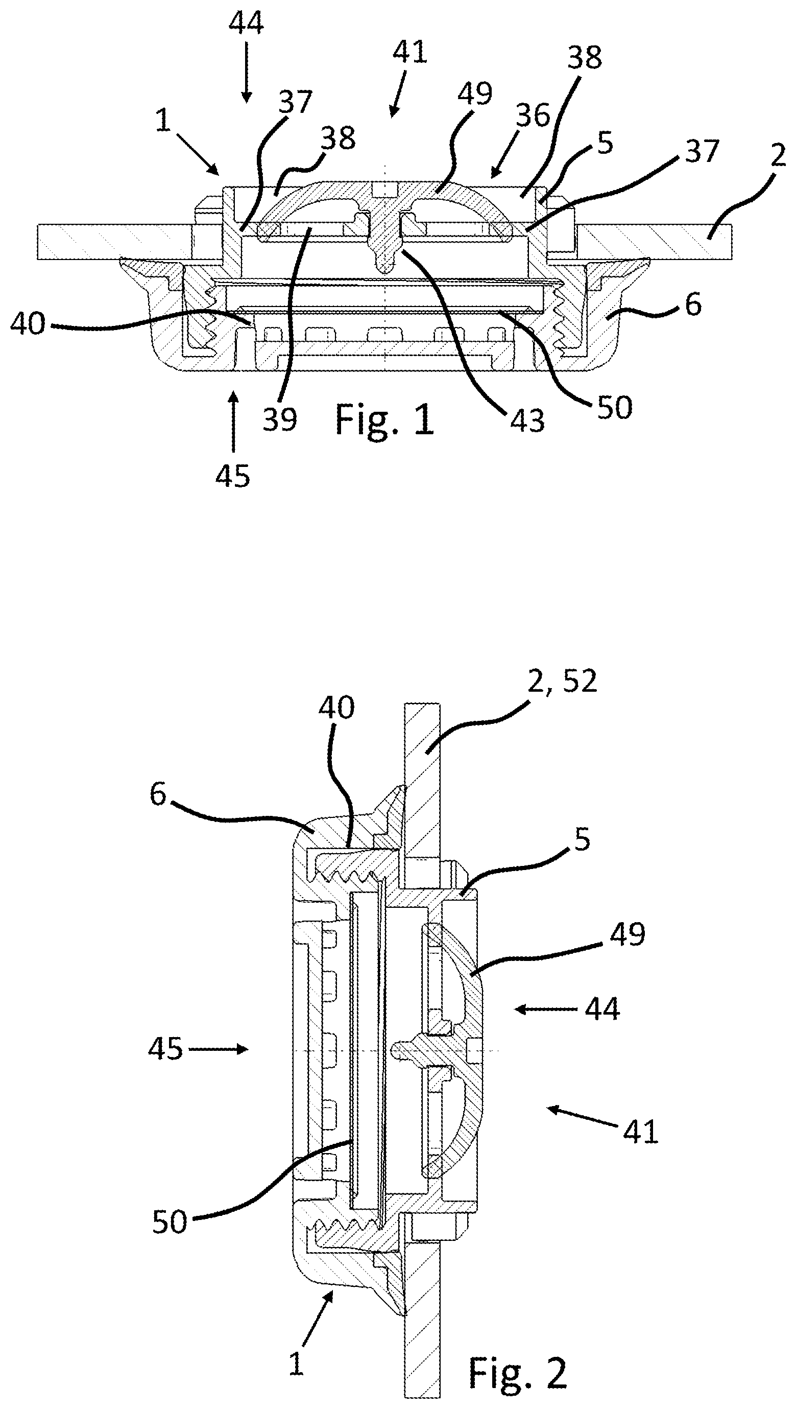 Patent US12504082 — Valve device, valve housing and universal valve housing — Figure 1
