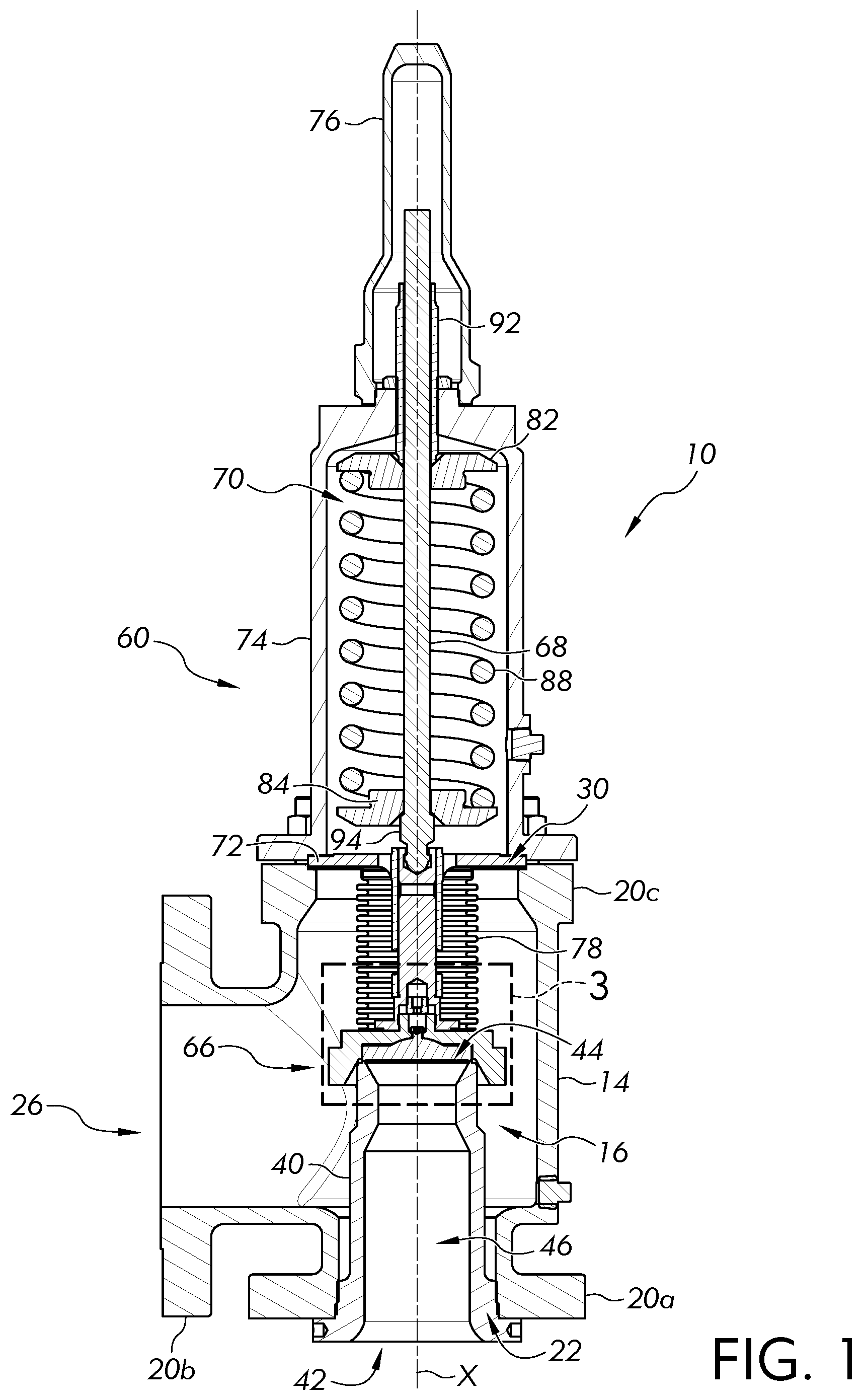 Patent US12504083 — Relief valve — Figure 1