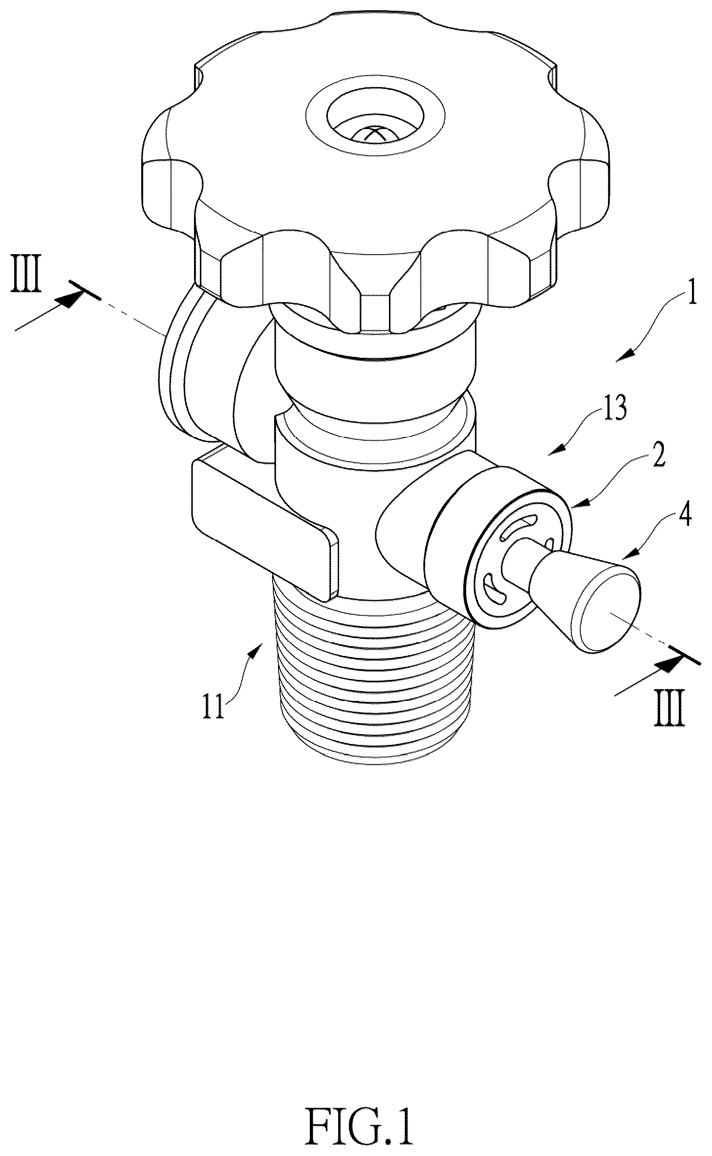 Patent US12504084 Figure 1 – Excess flow valve with self-resetting function