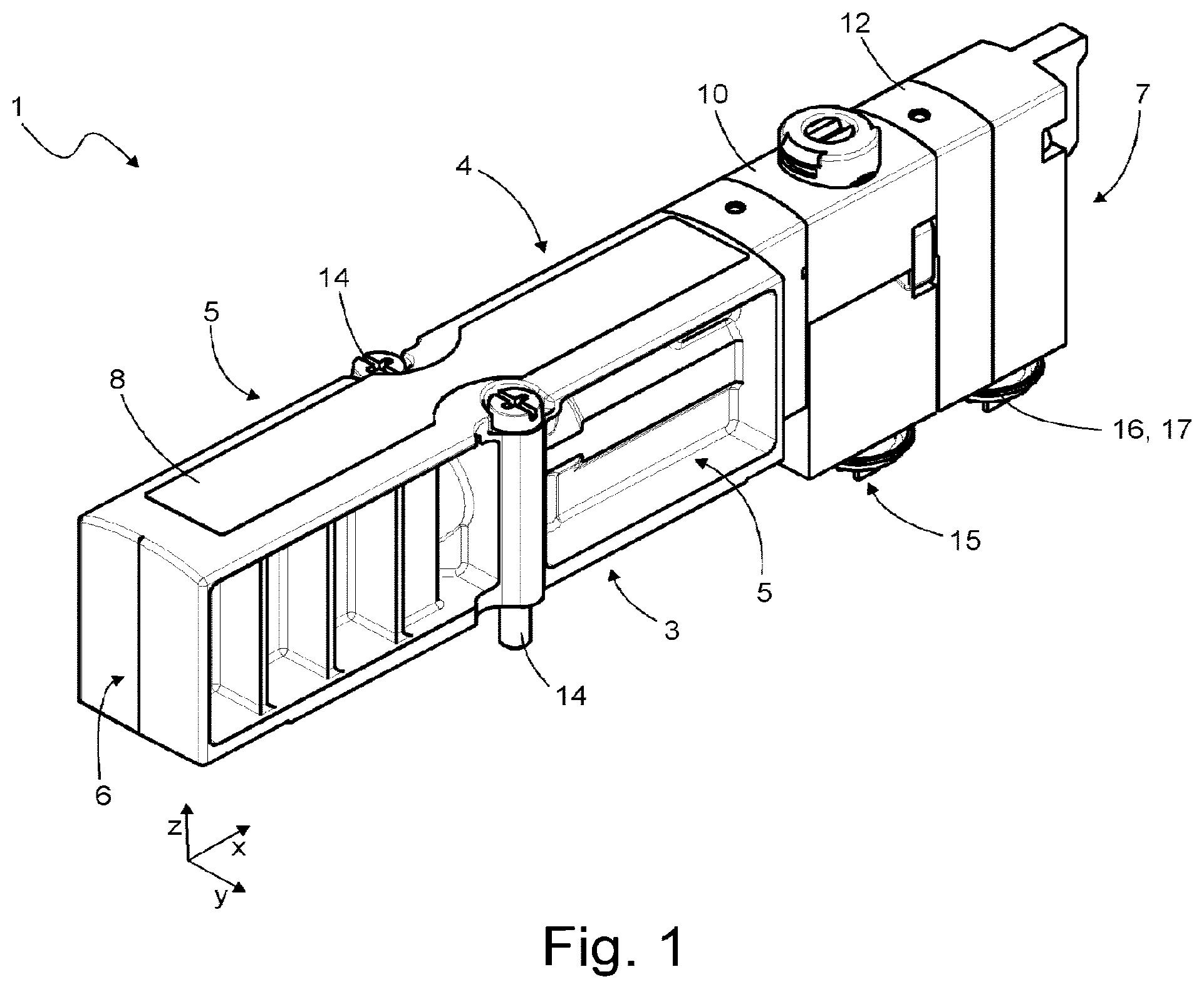 Patent US12504088 — Valve module, valve arrangement and method — Figure 1