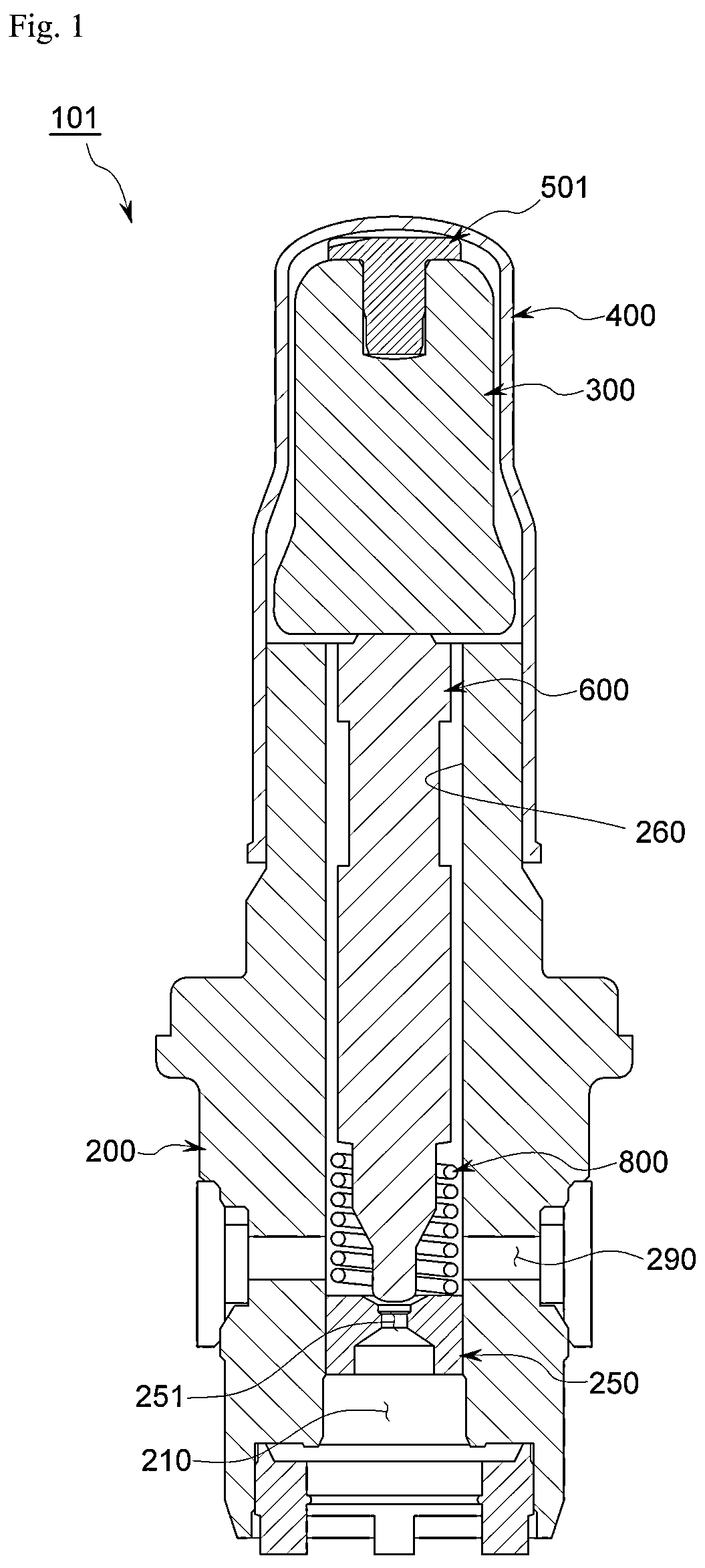 Patent US12504093 — Noise reduction member and solenoid valve for brake system with the same — Figure 1