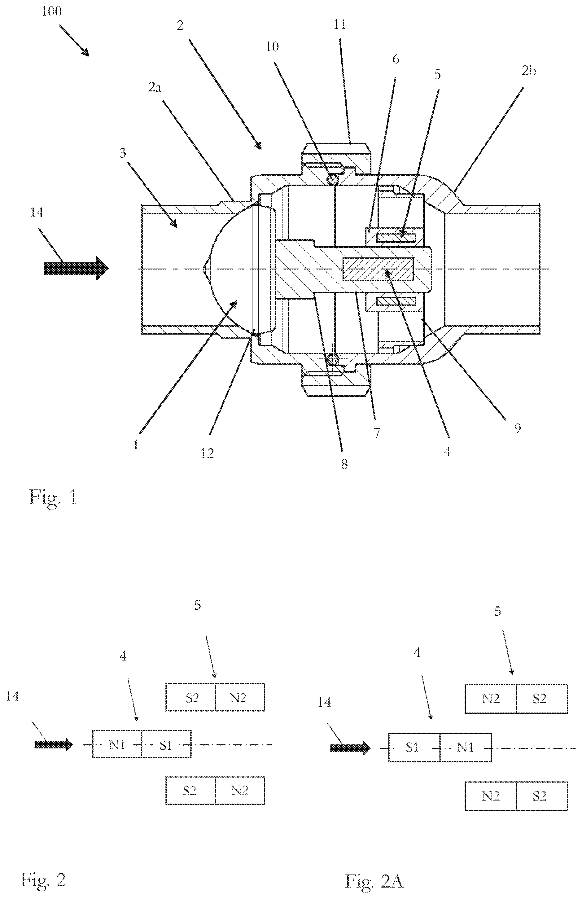 Patent US12504094 — Magnetic non-return valve — Figure 1