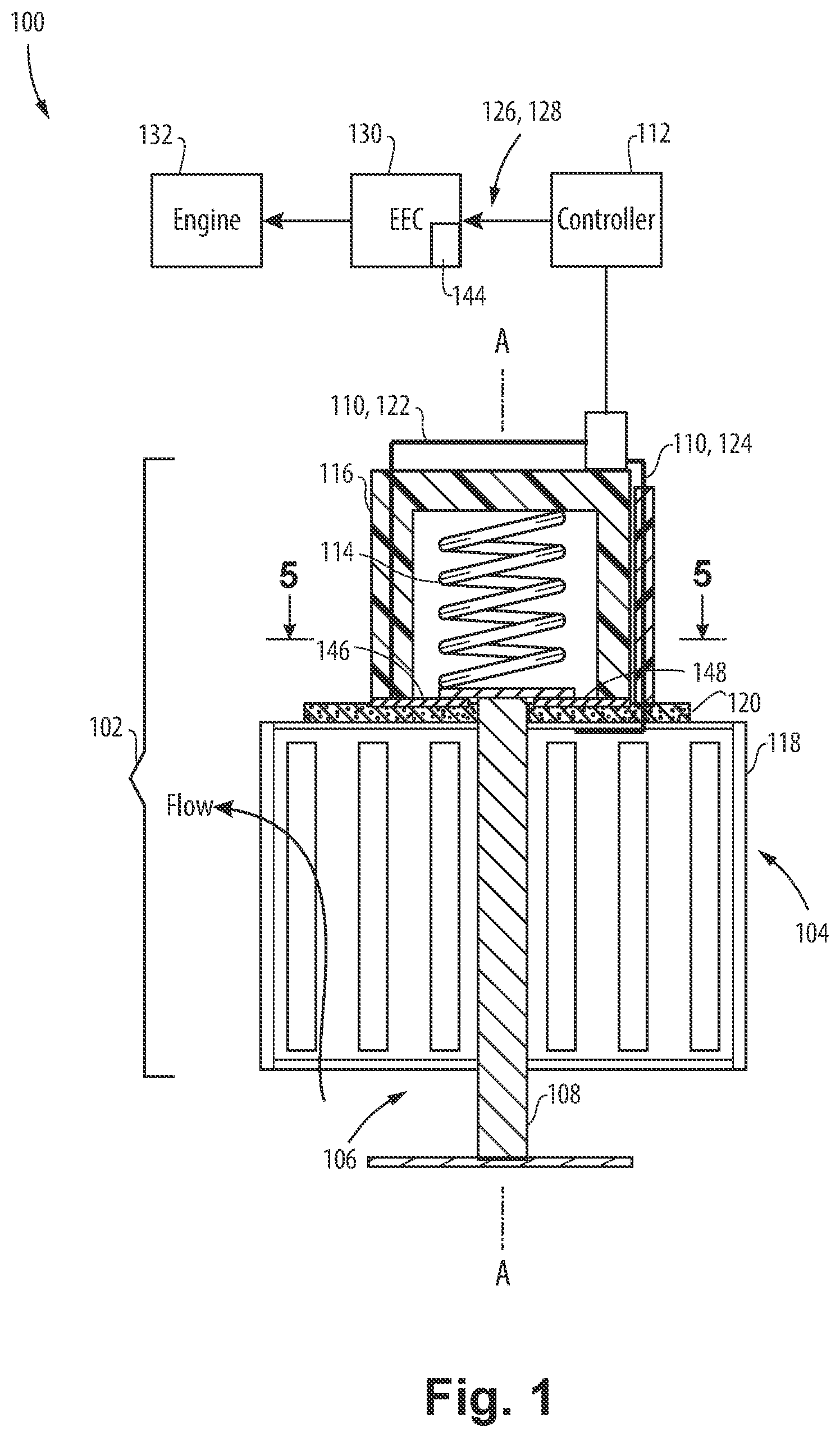 Patent US12504096 — Two position feedback valve — Figure 1