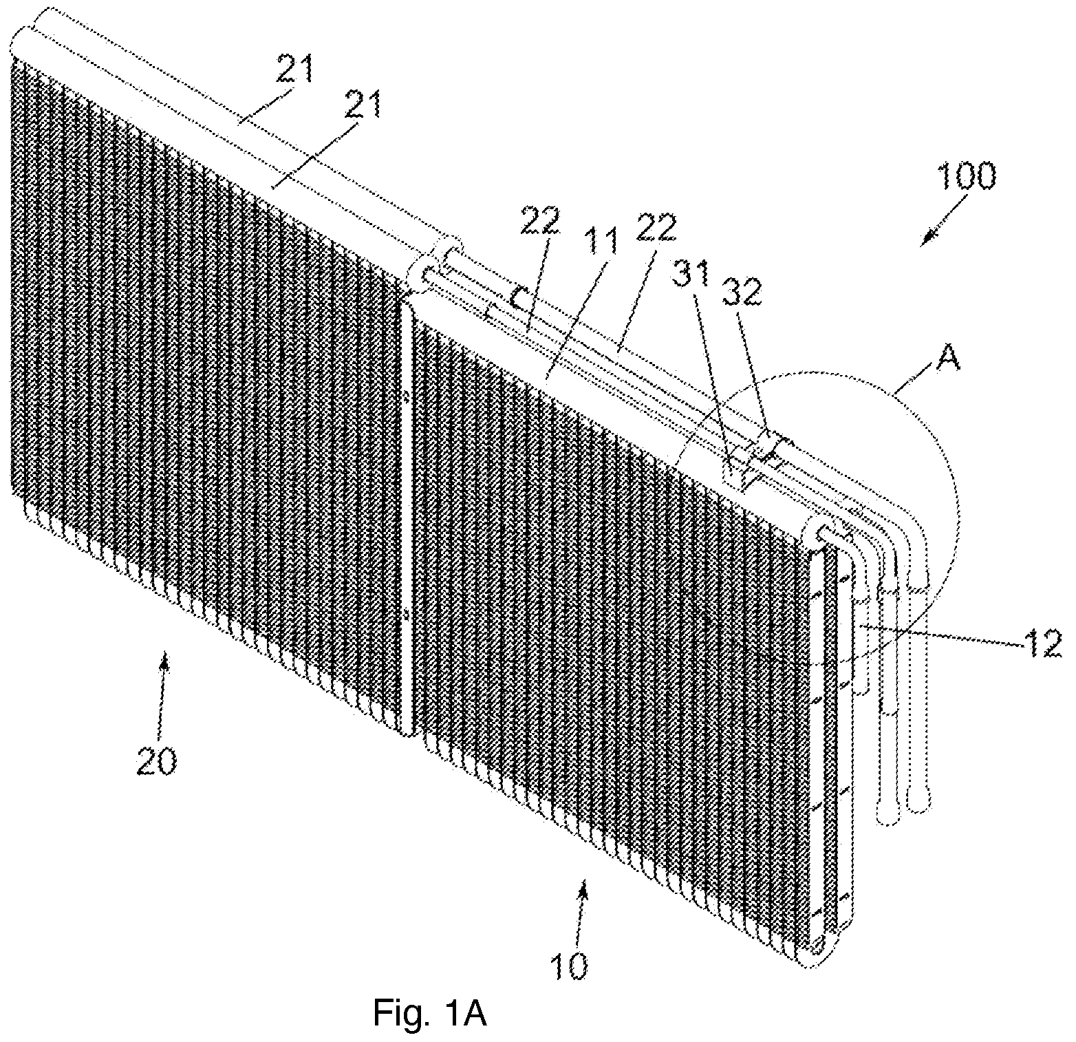 Patent US12504099 Figure 1 – Pipe clamp assembly and heat exchanger having same