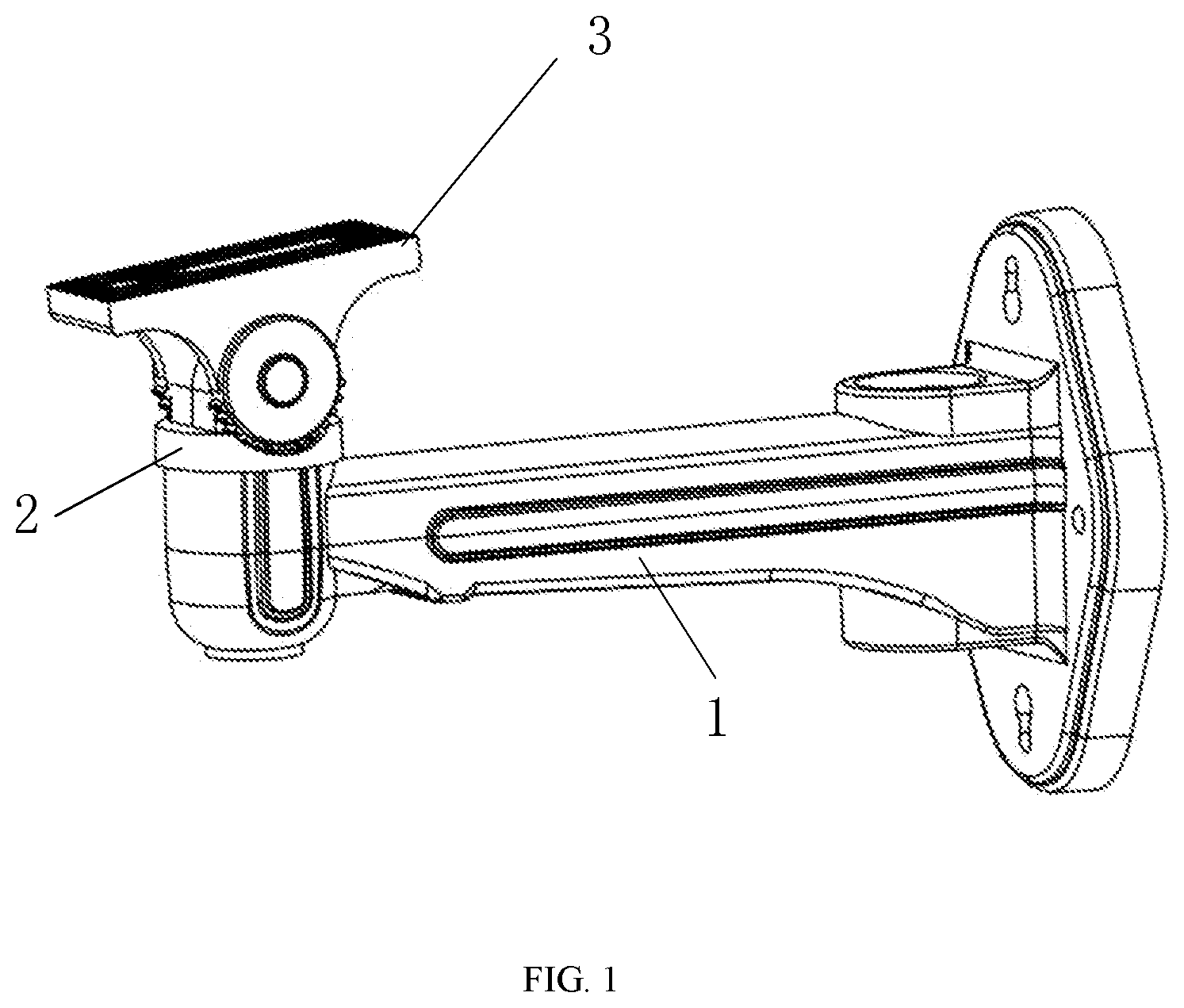 Patent US12504113 Figure 1 – Multidirectional adjustment support and camera device