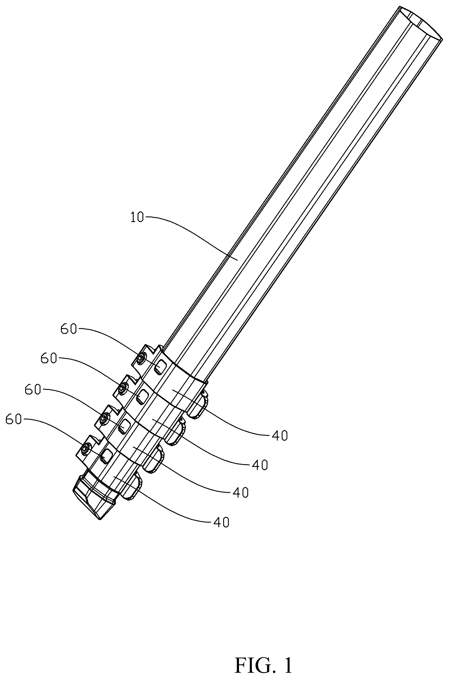 Patent US12504115 — Easy-to-assemble telescopic leg tube structure of support frame and support frame — Figure 1