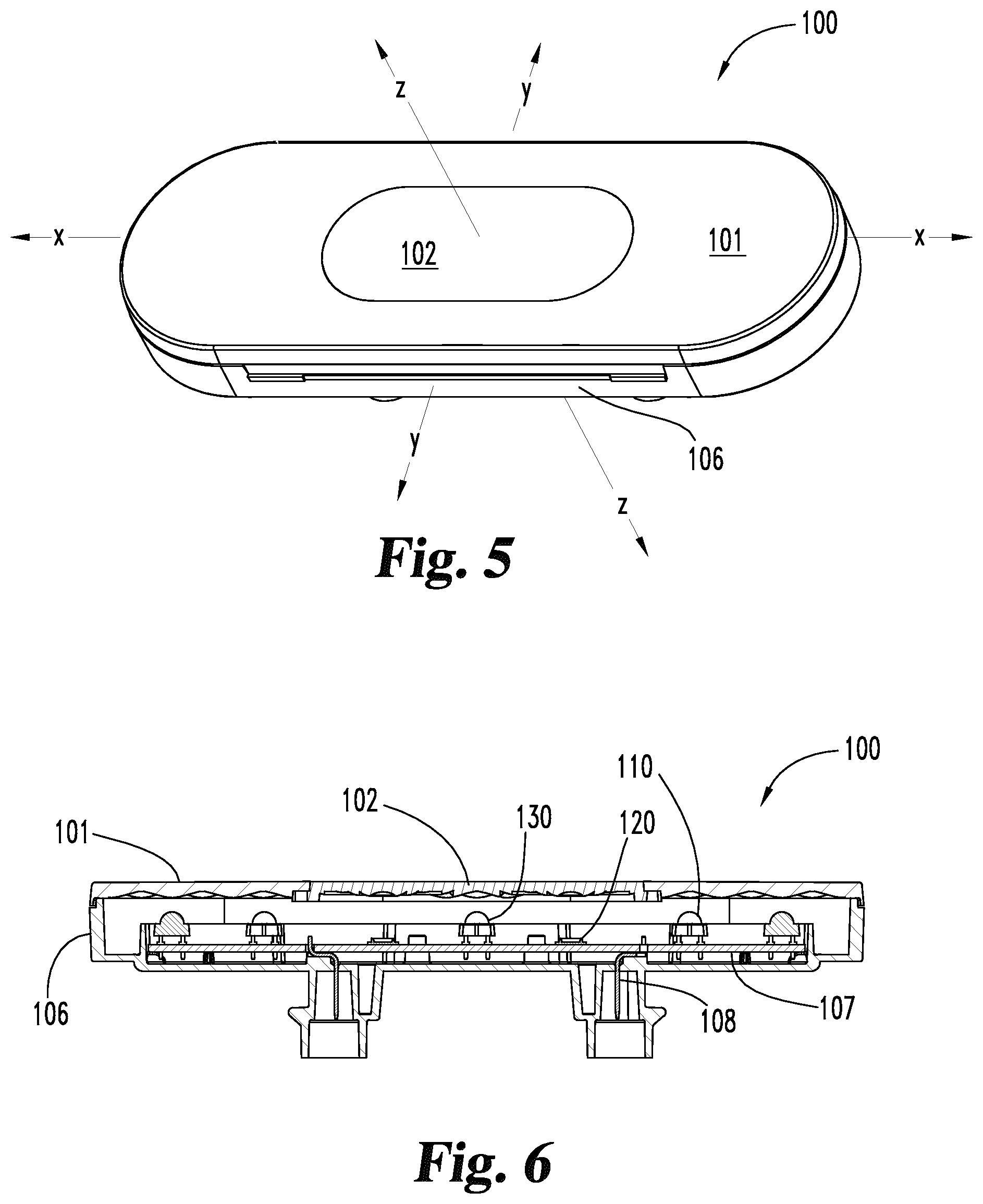 Patent US12504144 Figure 3 – Multi-colored vehicle rear lamp
