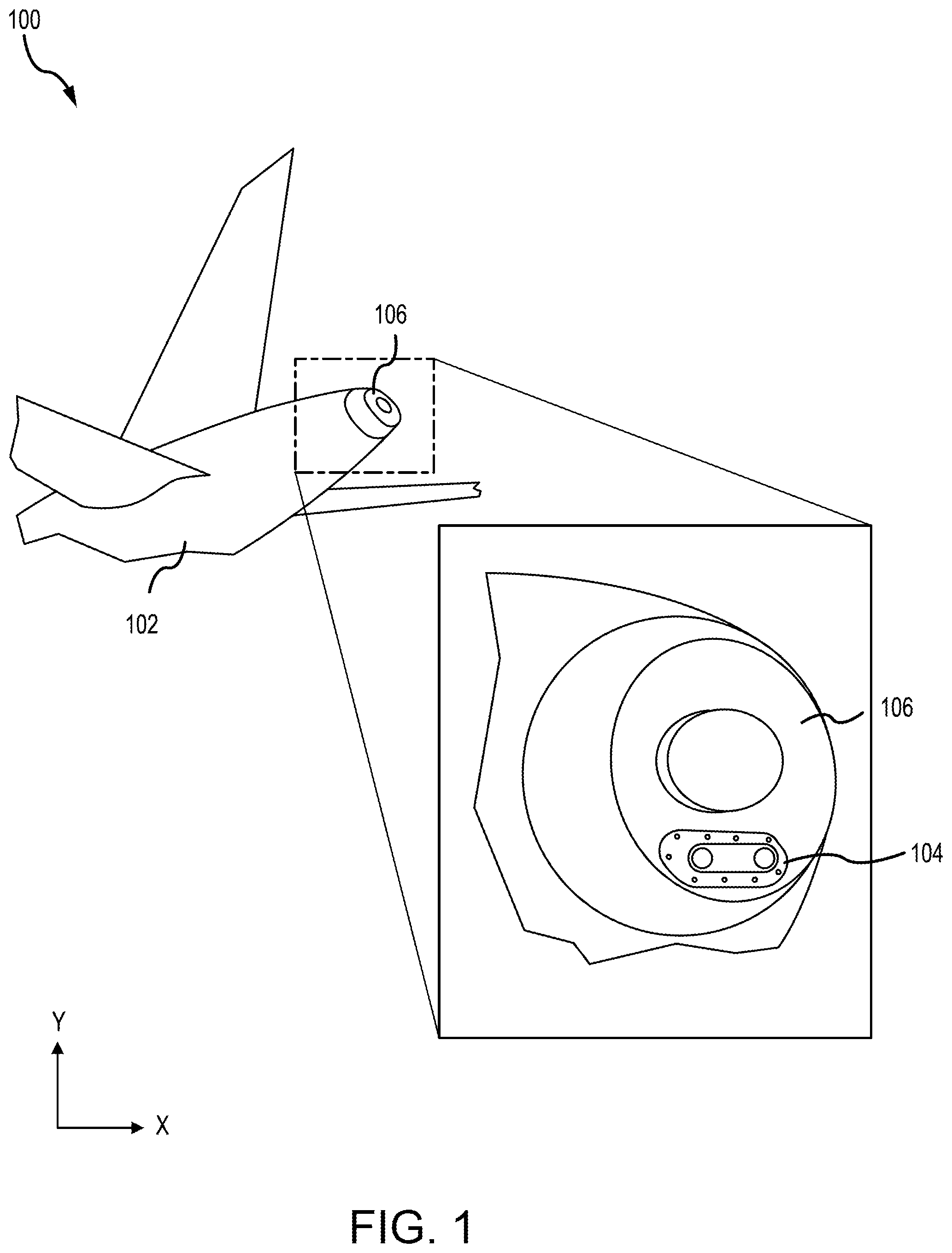 Patent US12504147 — Lighting electronics cooling using high temp TEC with integrated heat sink — Figure 1