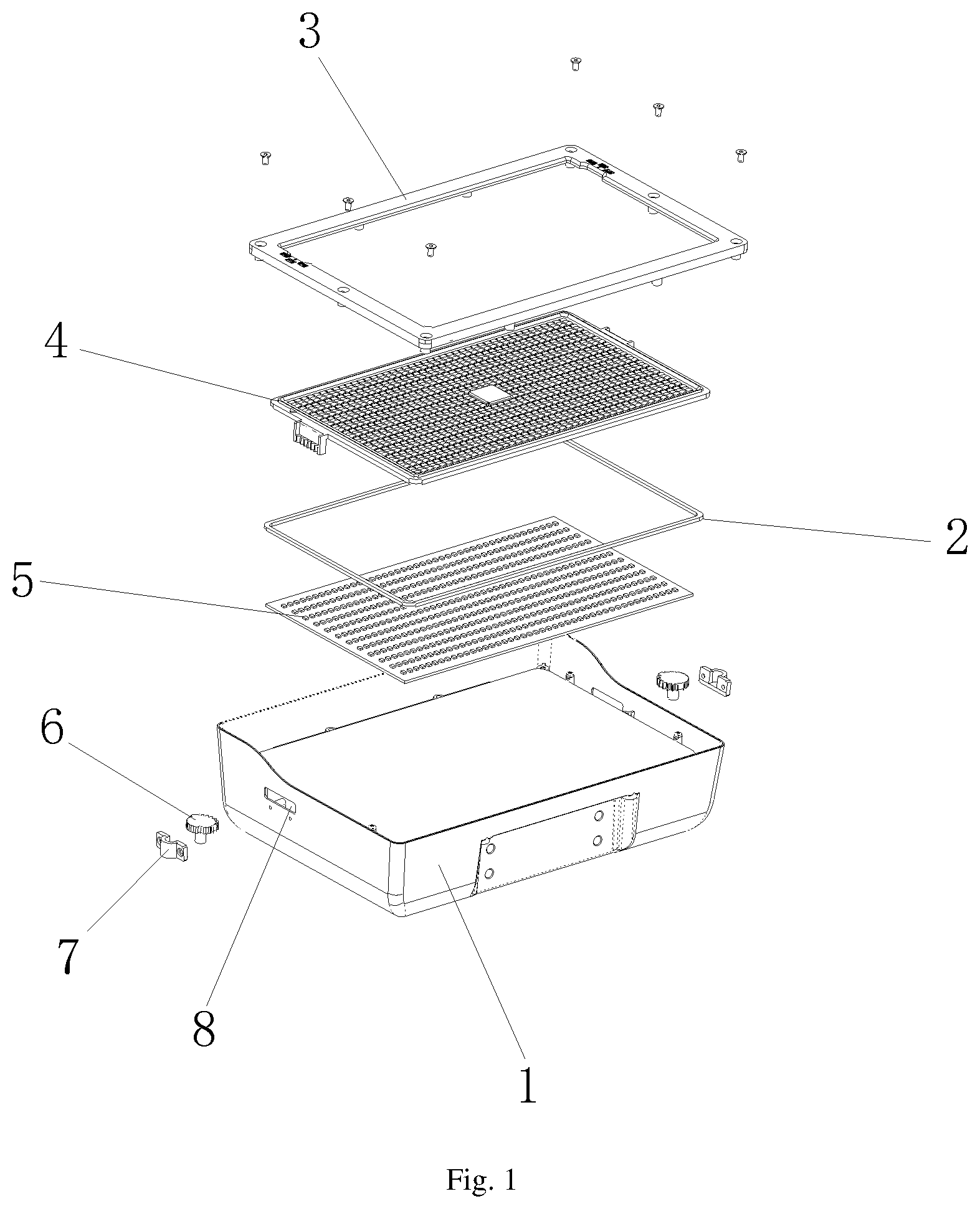Patent US12504152 — Lamp with translationally adjustable lens — Figure 1