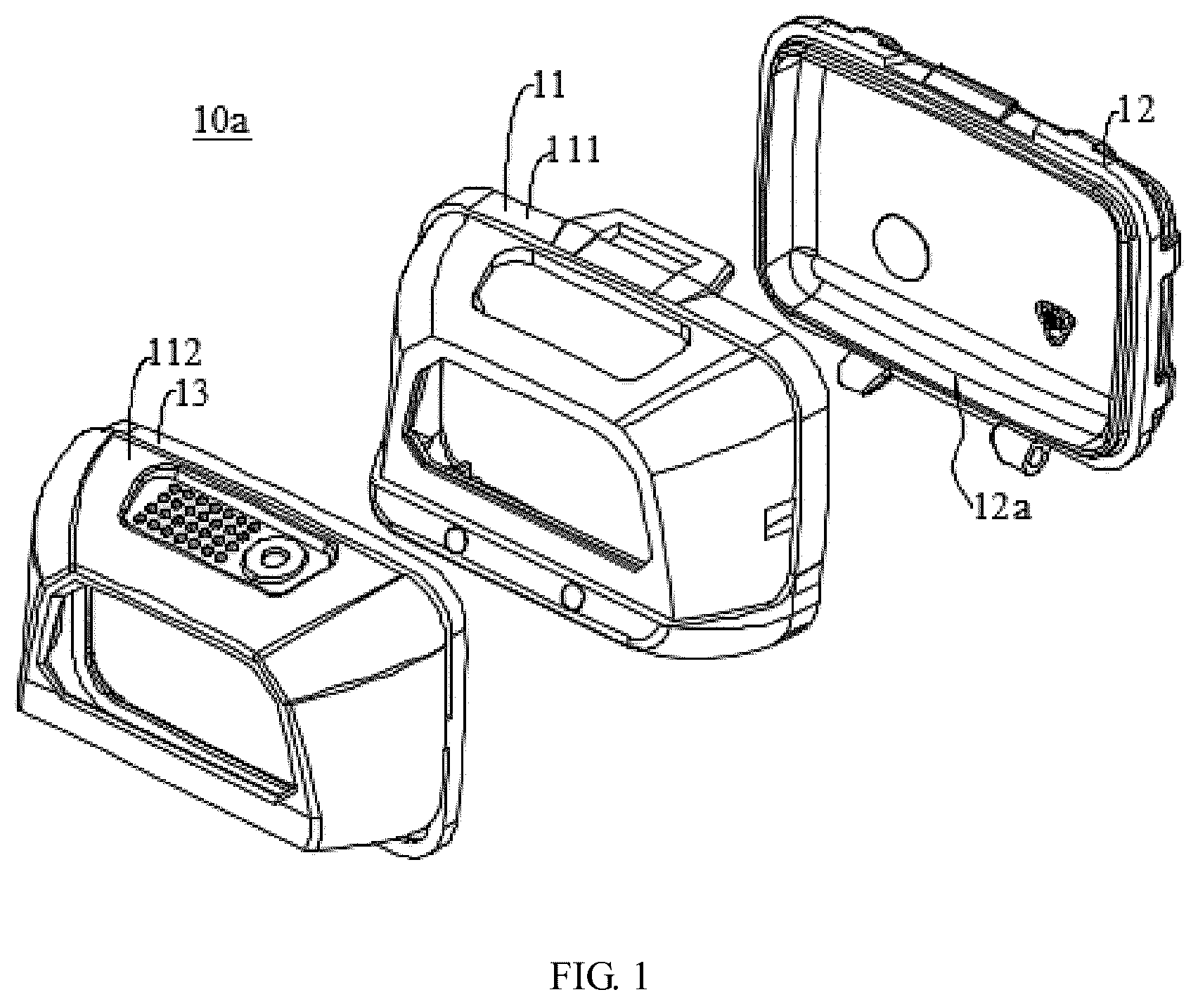 Patent US12504161 — Shell assembly, lighting lamp head and headlamp device — Figure 1