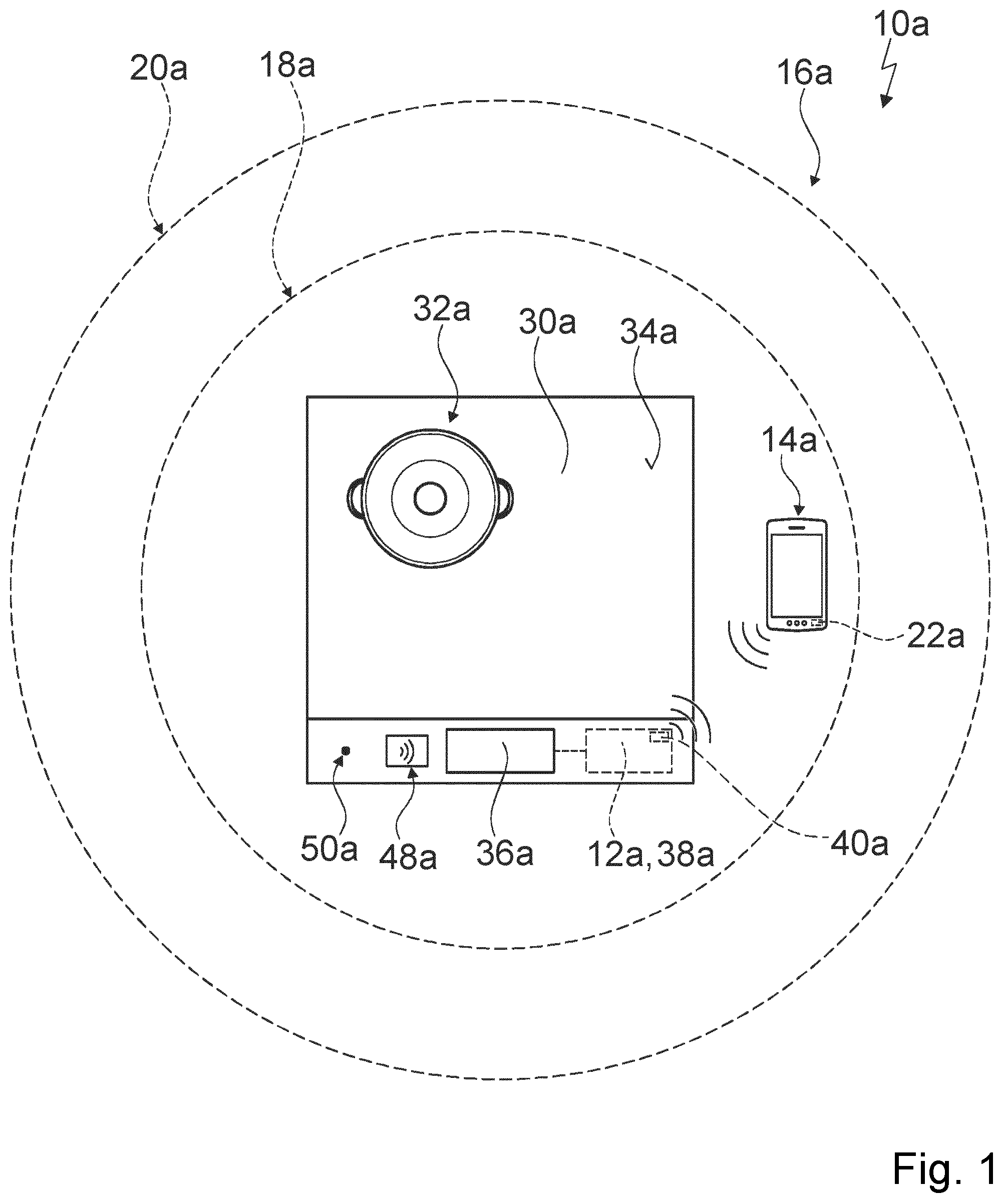 Patent US12504173 — Domestic appliance system — Figure 1