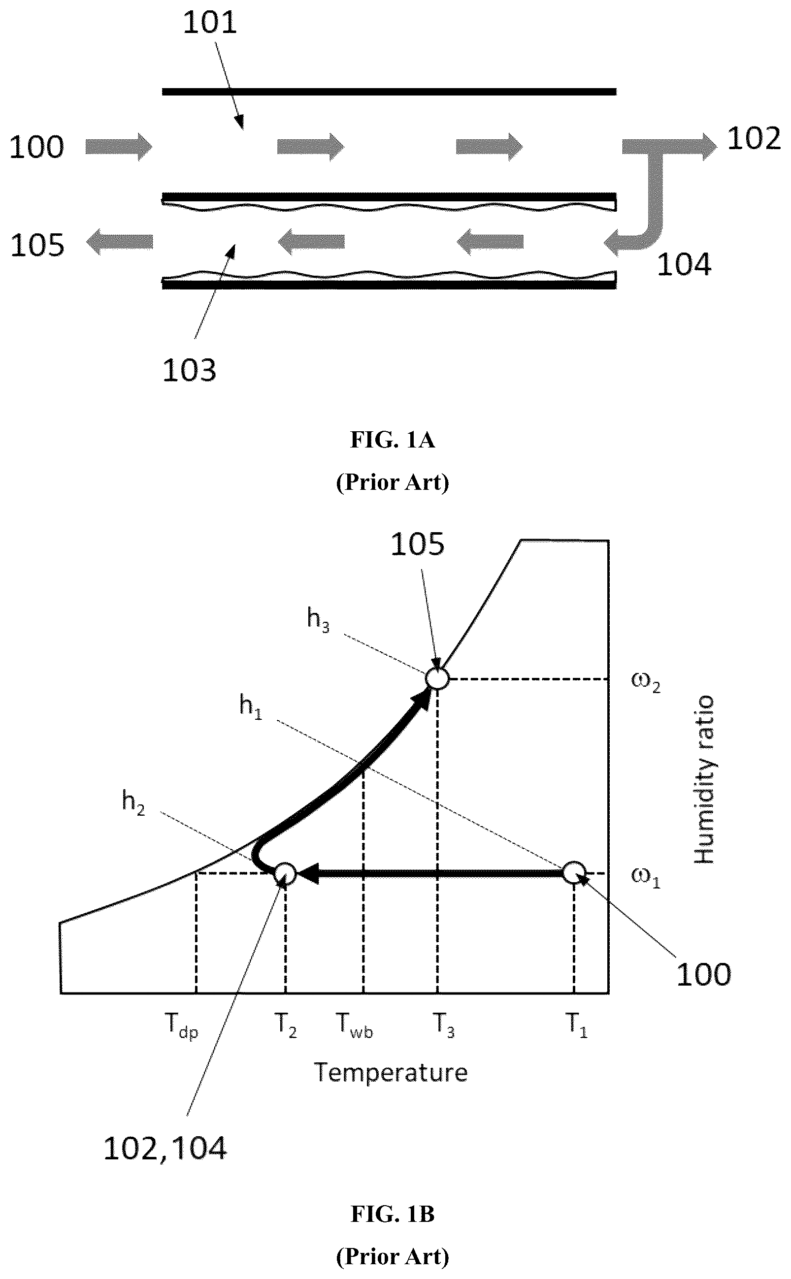 Patent US12504181 — Counter-flow indirect dew-point evaporative cooler — Figure 1