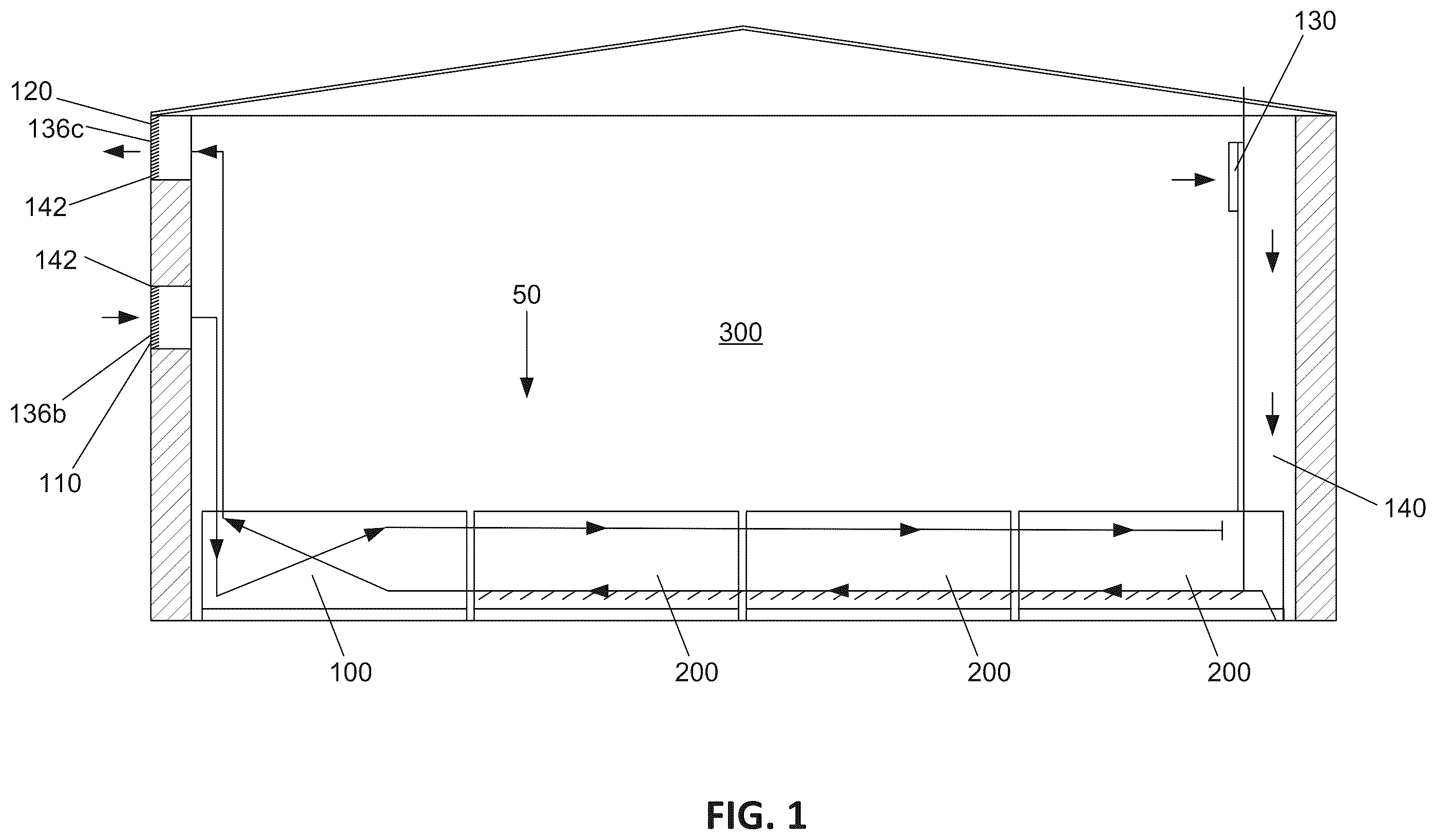Patent US12504185 — Integrated ventilation and heat recovery terminal — Figure 1