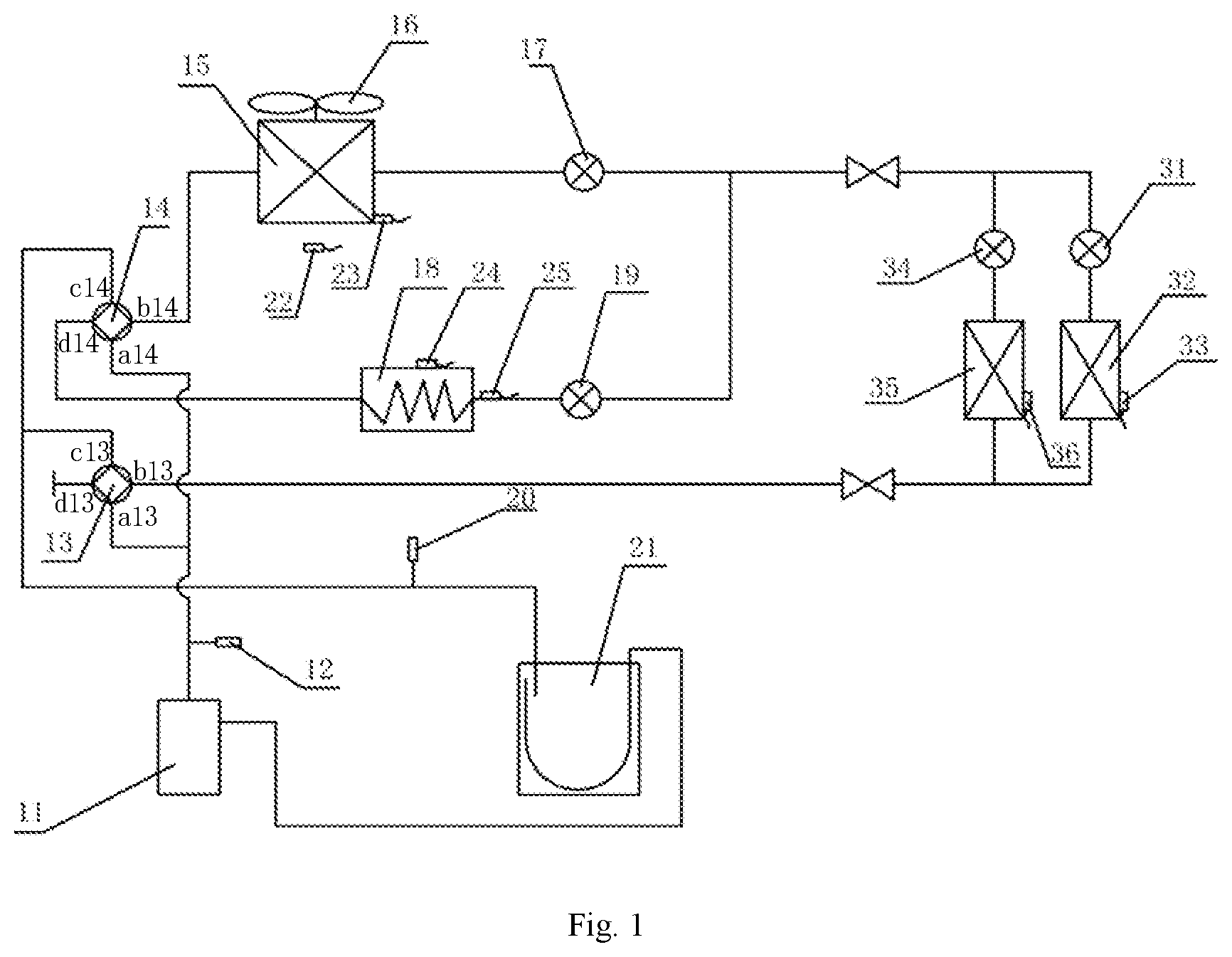 Patent US12504194 — Multi-split air conditioning system and control method therefor — Figure 1
