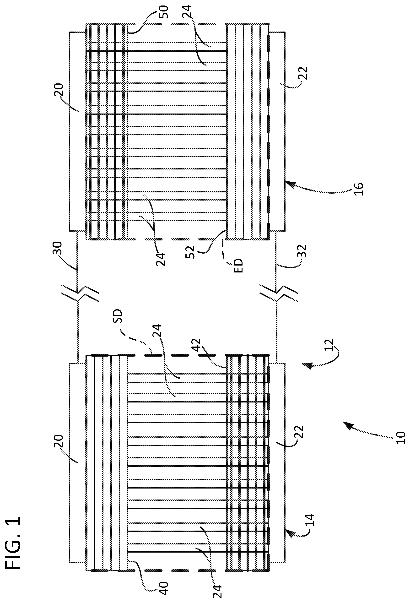 Patent US12504196 — Heat exchanger — Figure 1