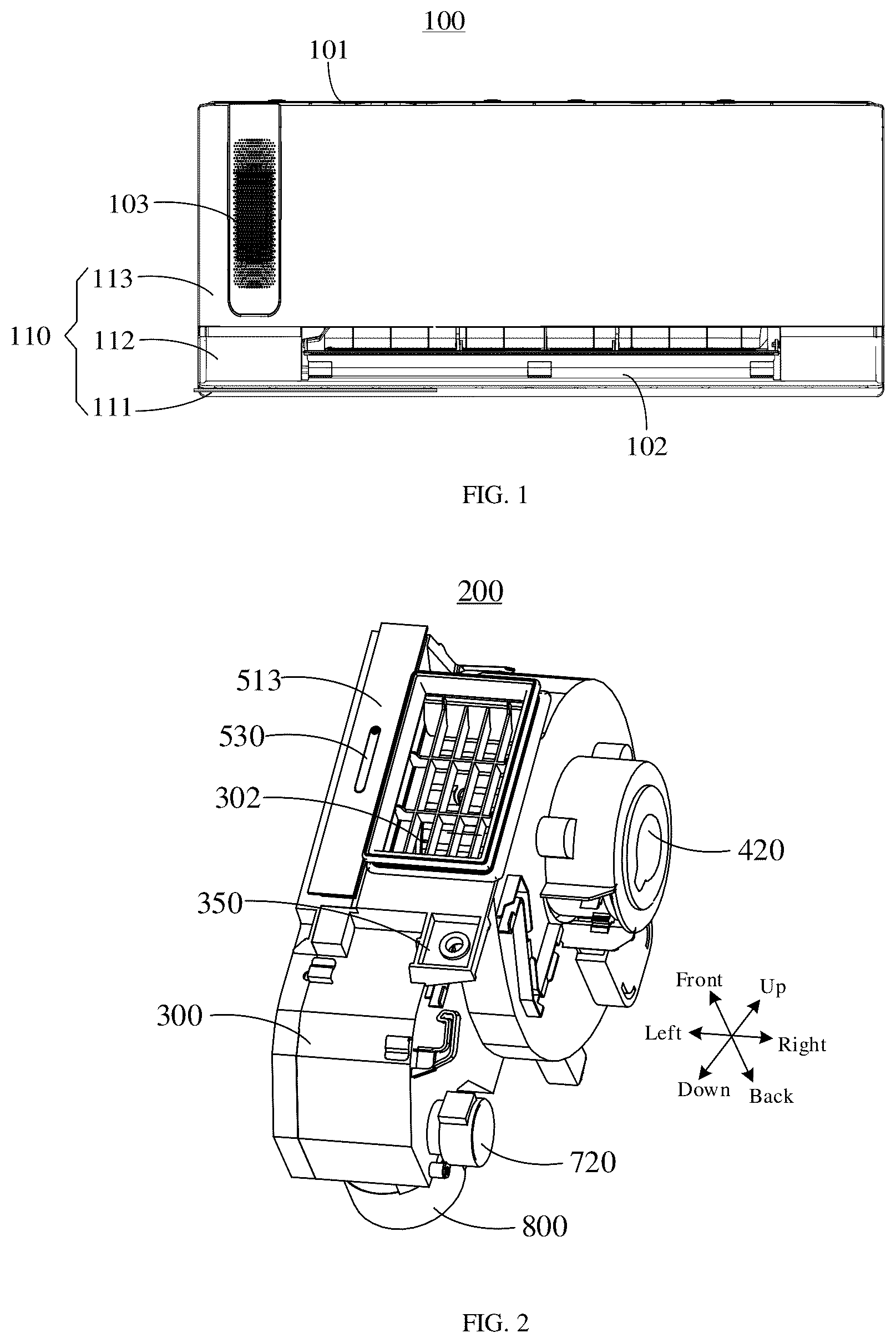 Patent US12504199 Figure 1 – Fresh air module and air conditioner