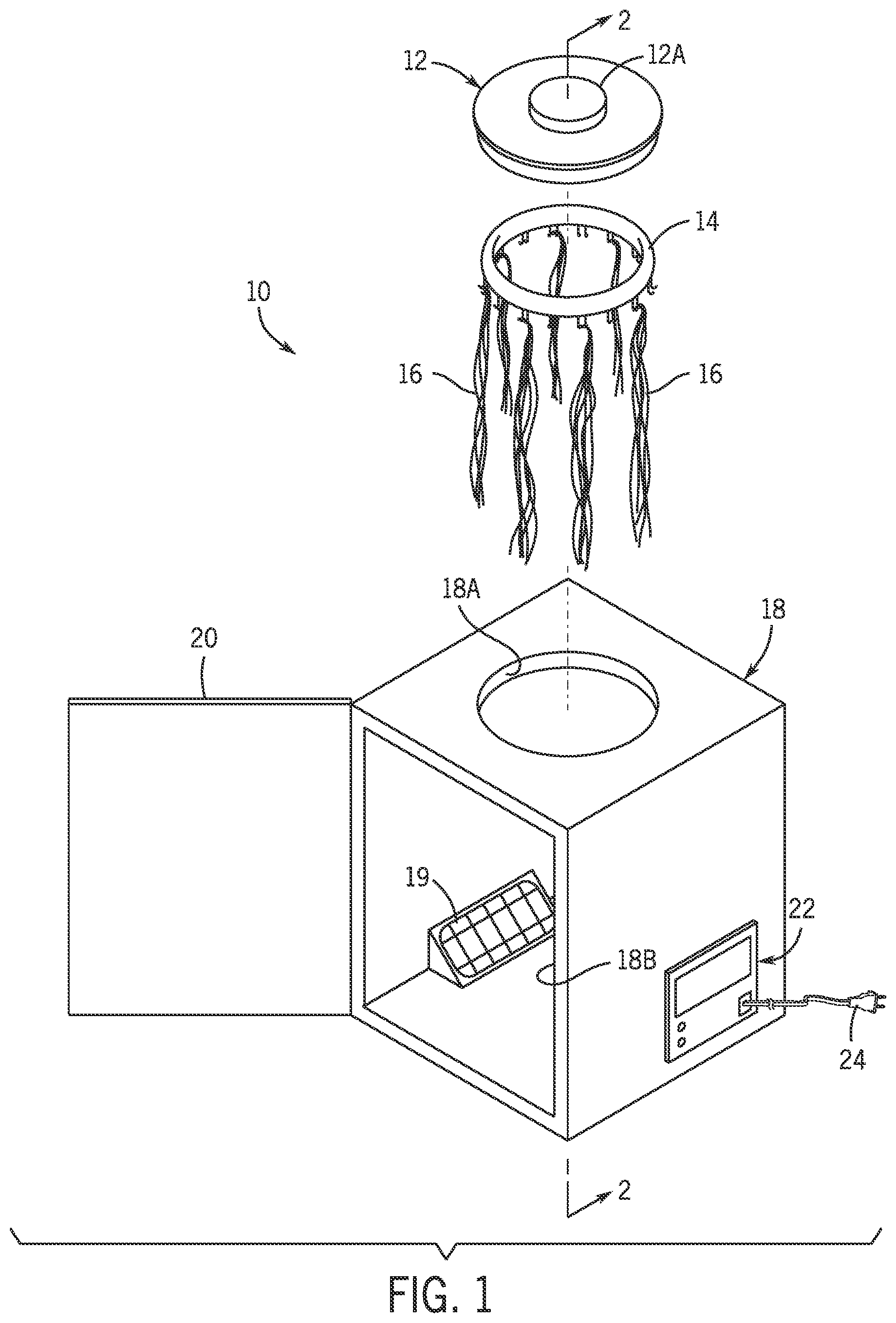 Patent US12504228 — Weave, wig, and hair extension dryer — Figure 1