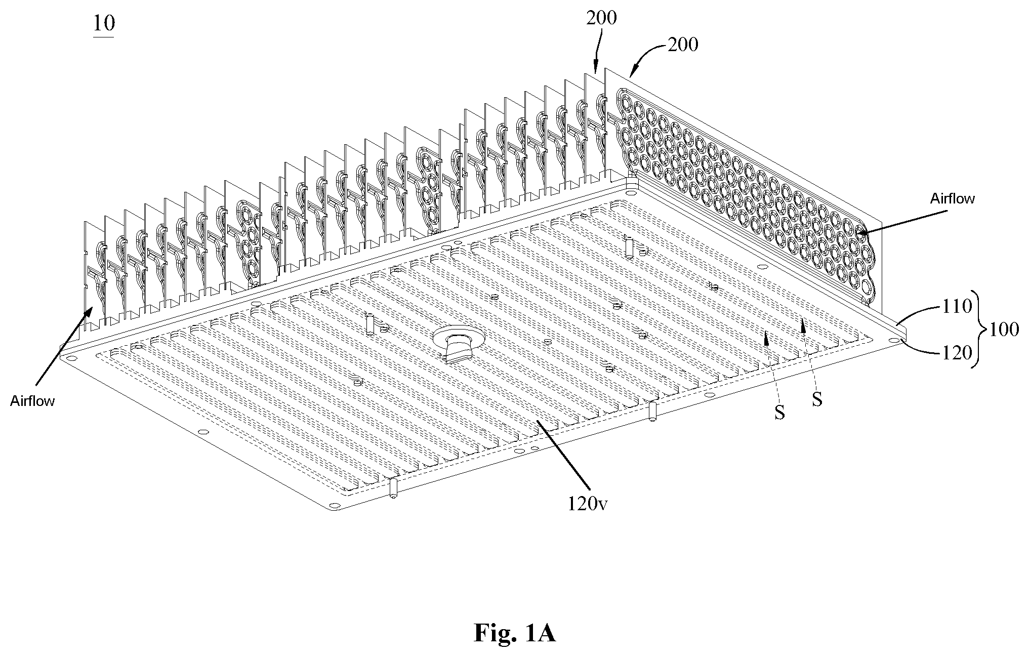 Patent US12504235 Figure 1 – Vapor chamber heatsink assembly