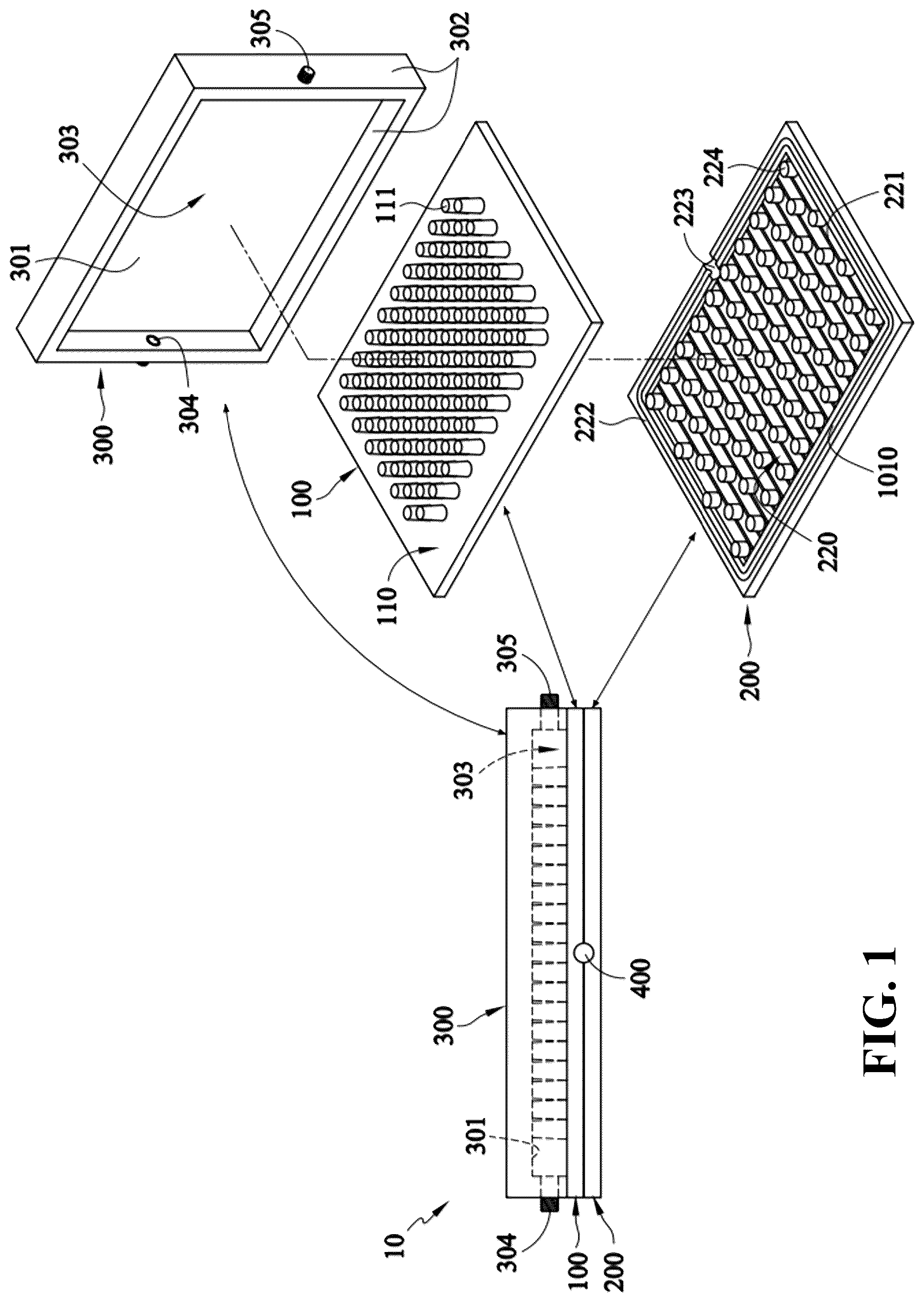 Patent US12504236 — Liquid cooling vapor chamber heat dissipation module — Figure 1