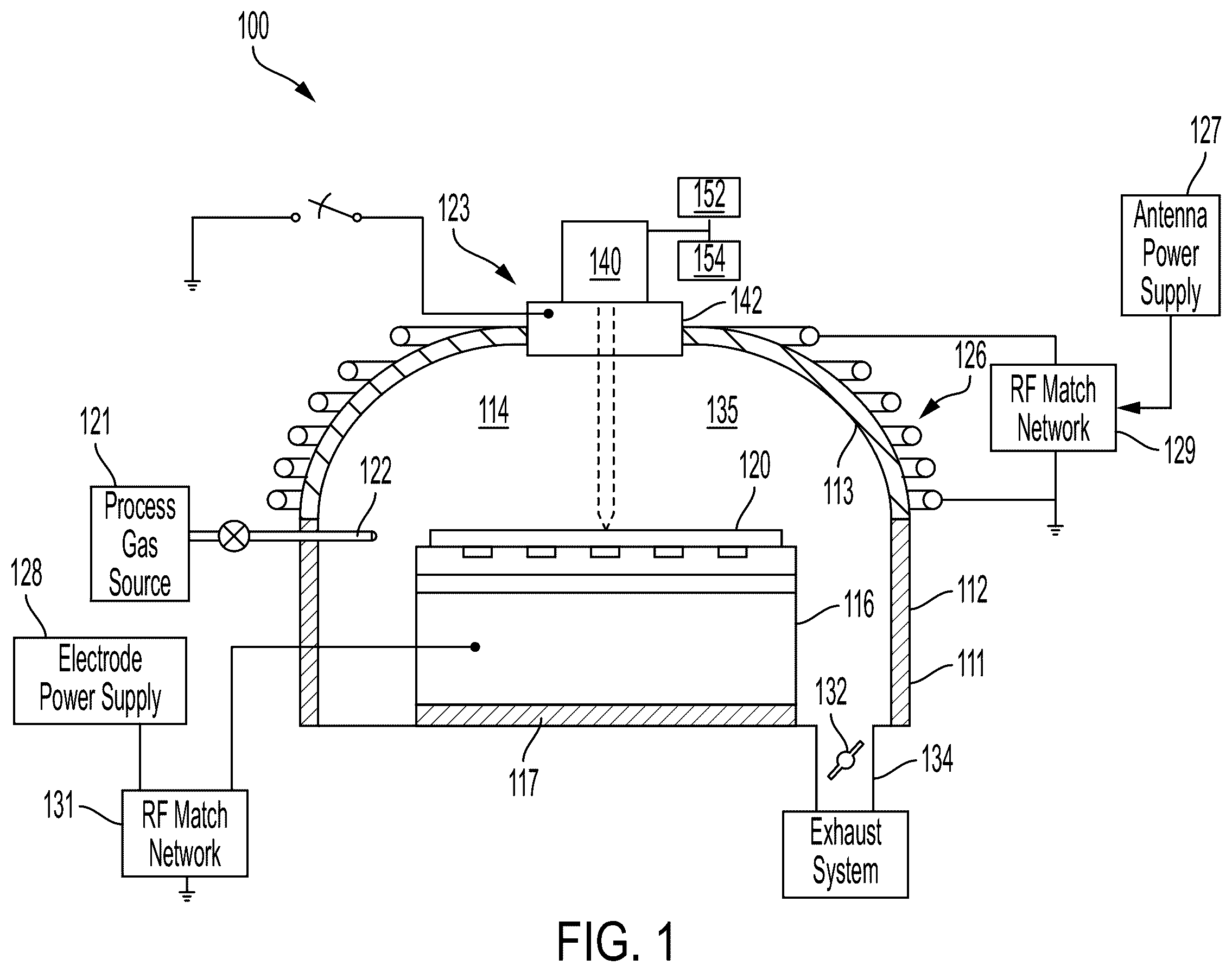Patent US12504269 — Self-aligning interferometric end point housing — Figure 1