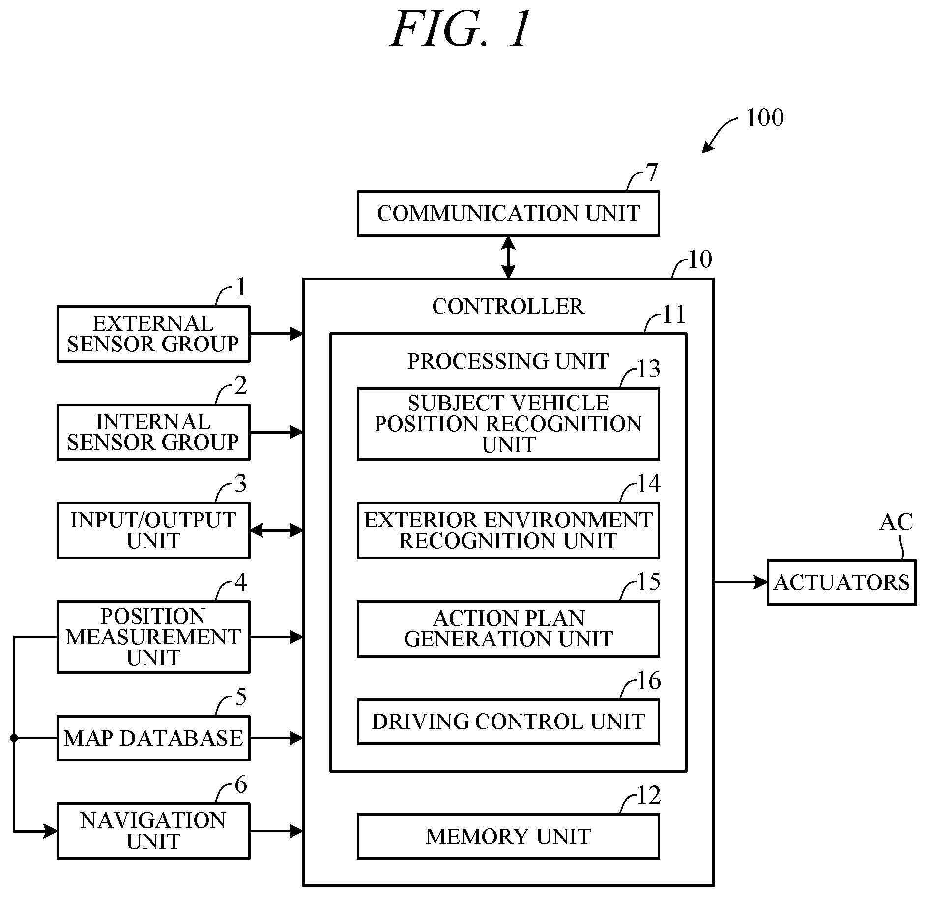 Patent US12504297 Figure 1 – Map reliability determination apparatus and driving assistance apparatus