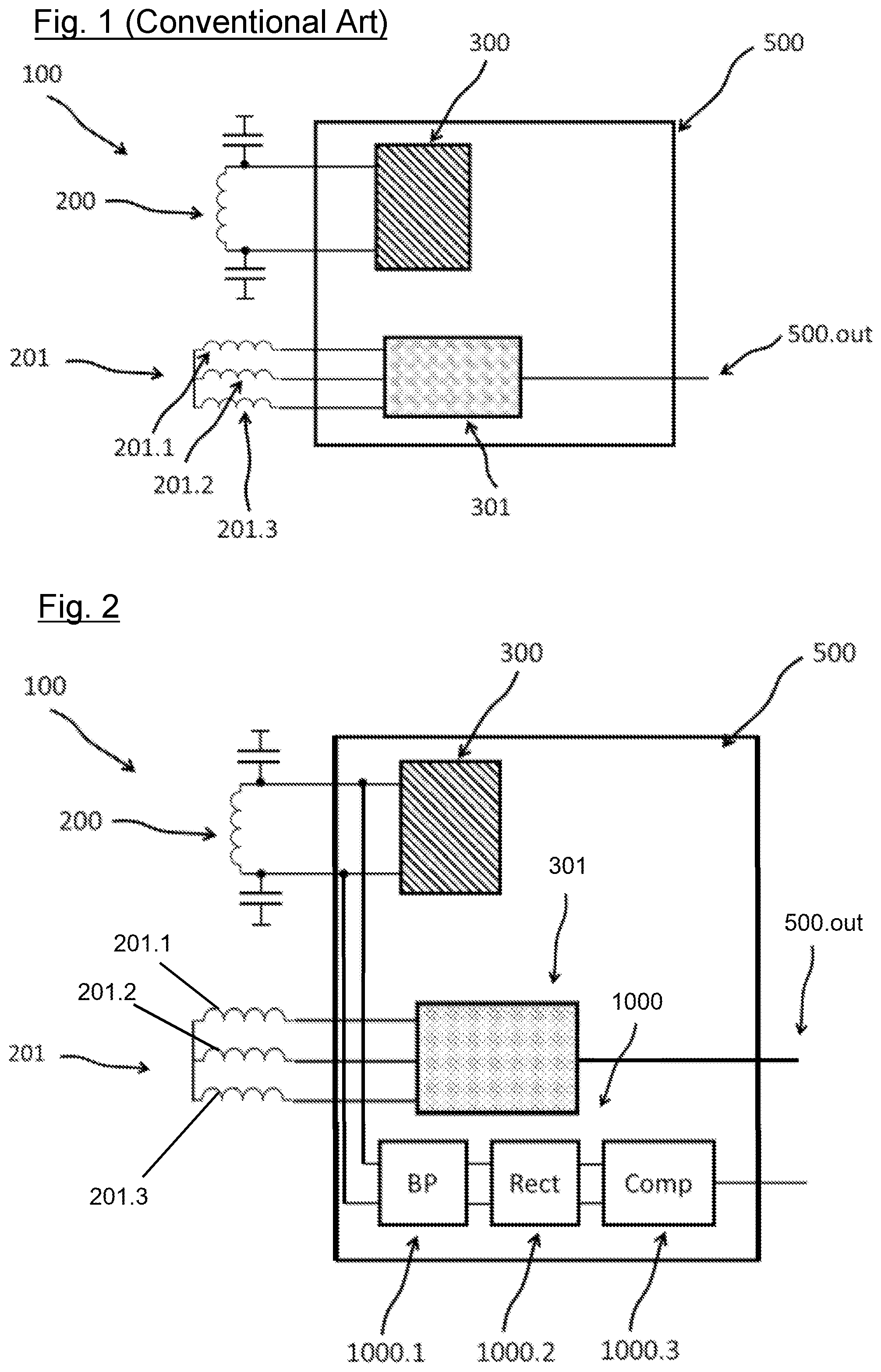 Patent US12504302 — Inductive sensor with monitoring of the excitation signal — Figure 1
