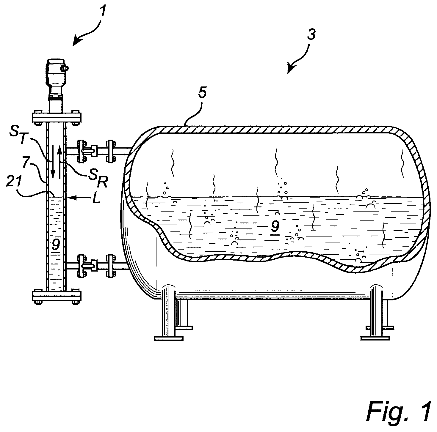 Patent US12504311 — Radar level gauge system having an antenna assembly with a non-plastic dielectric antenna body — Figure 1
