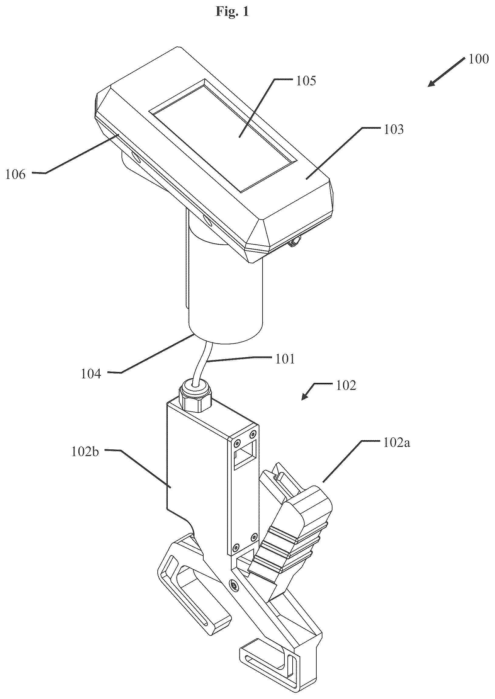 Patent US12504317 — Wireless scale and release system for secured content — Figure 1