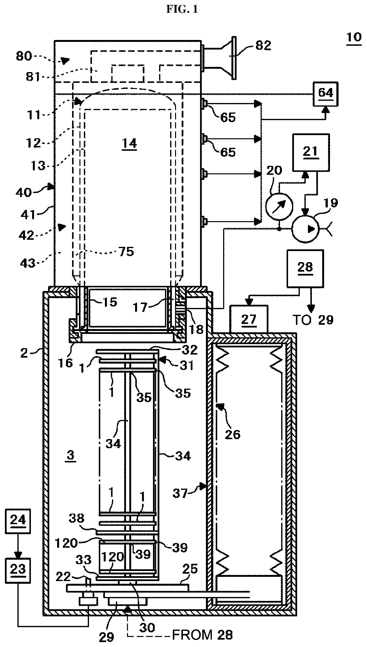 Patent US12504332 Figure 1 – Substrate temperature sensor, substrate retainer and substrate processing apparatus