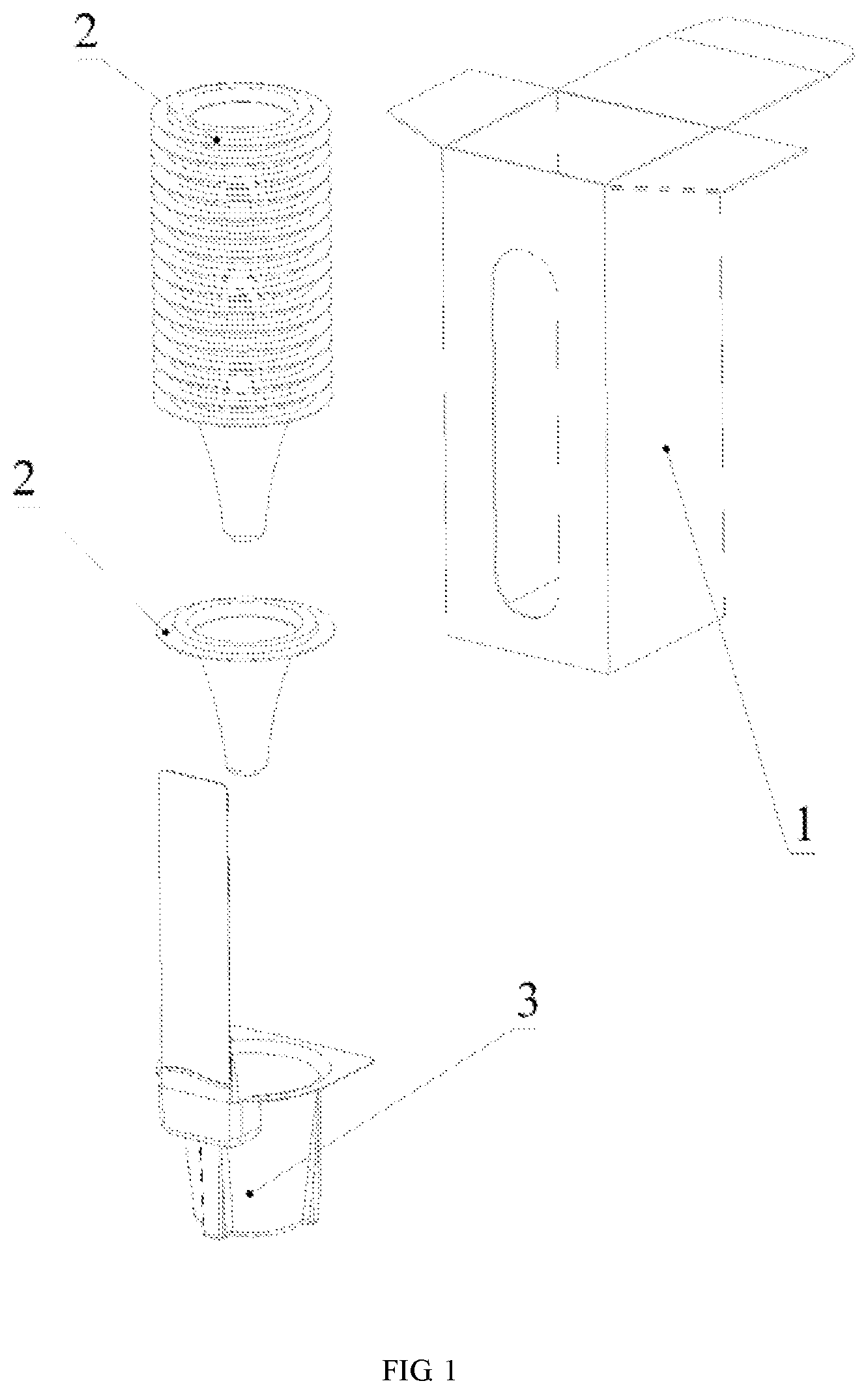 Patent US12504336 — Box-packed ear thermometer probe cover capable of preventing contact infection — Figure 1