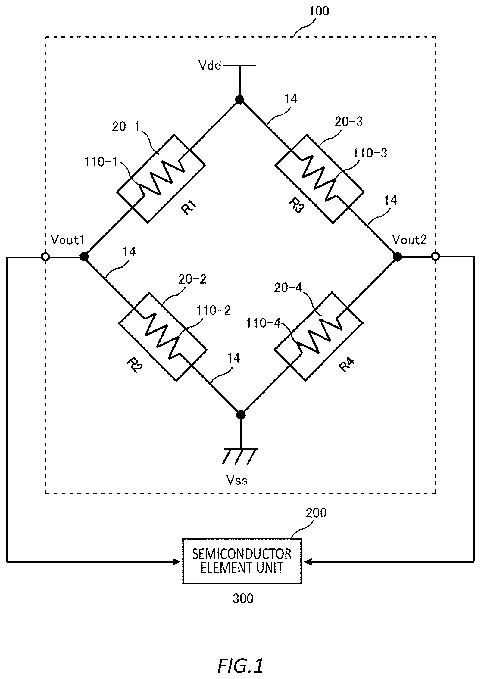 Patent US12504340 — Pressure detection device and manufacturing method — Figure 1