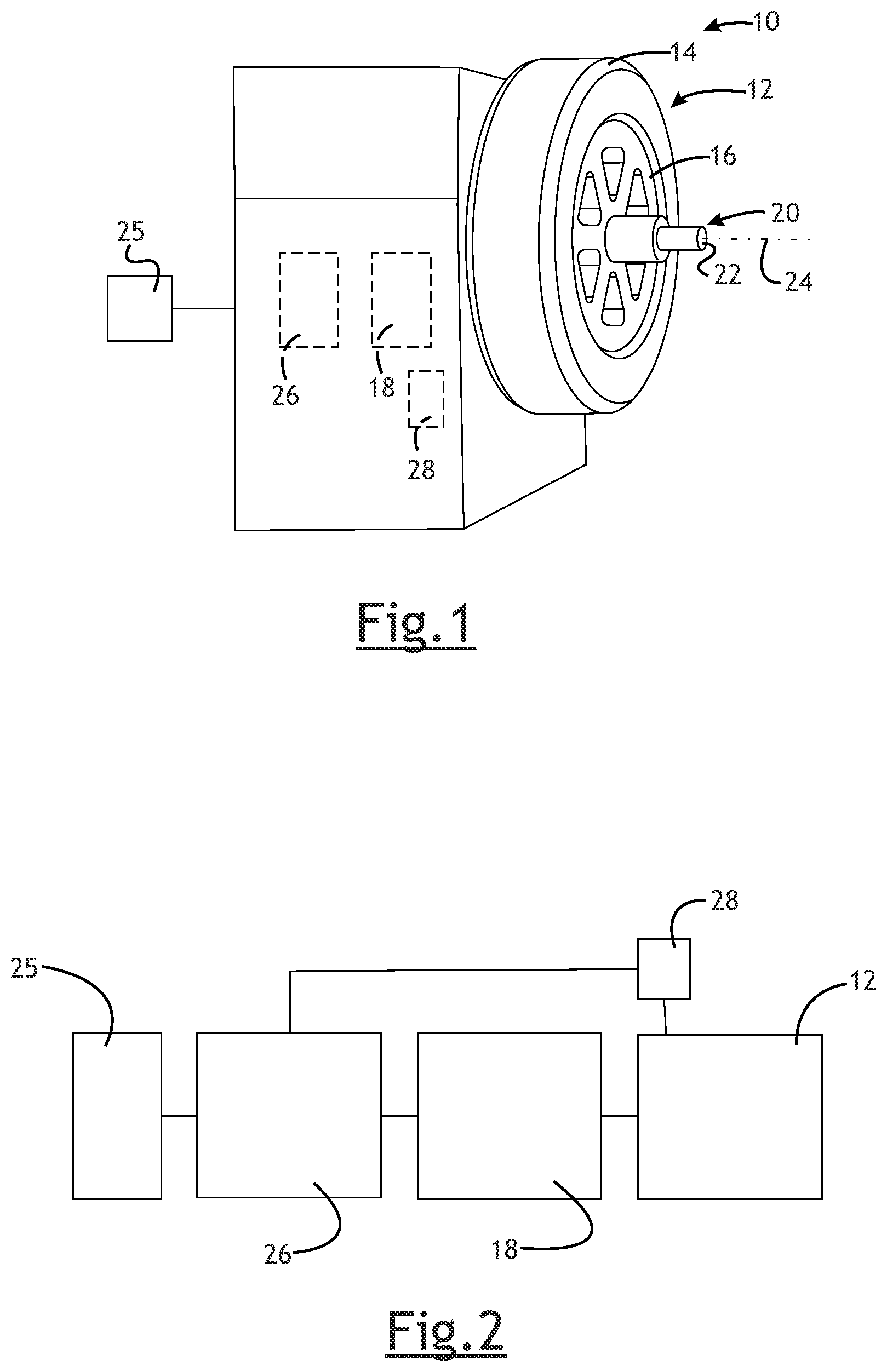 Patent US12504342 — System for wheel rotational inertia determination — Figure 1