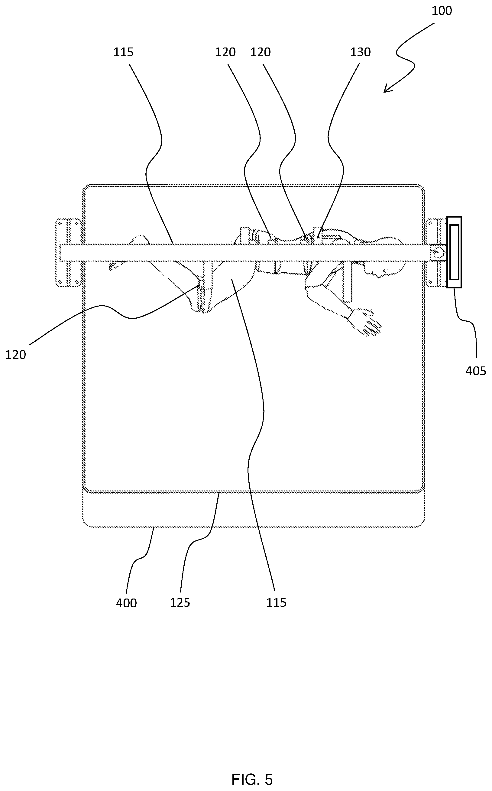 Patent US12504352 Figure 5 – Mattress test manikin-lateral position