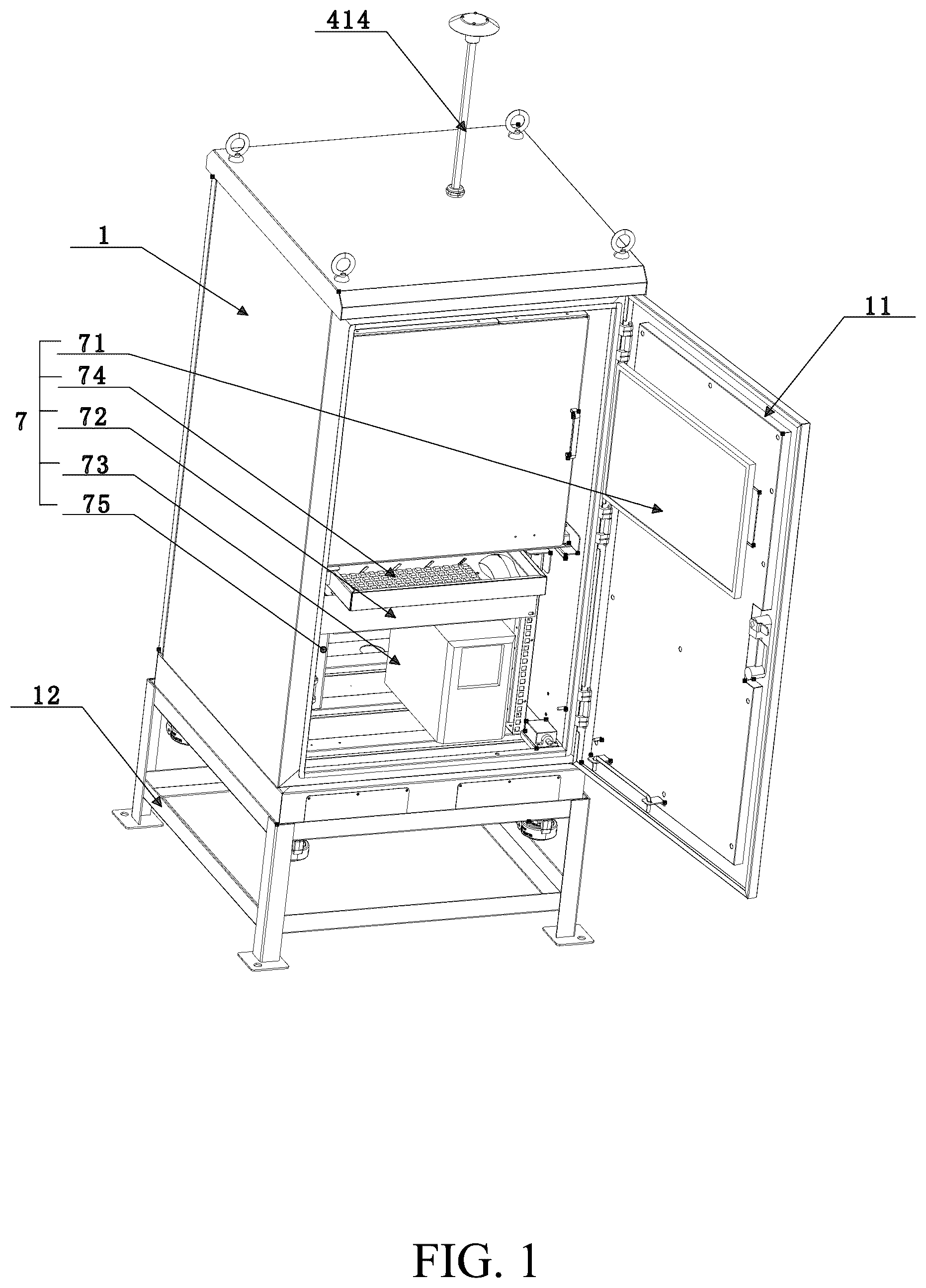 Patent US12504361 — Intelligent pollen monitoring and analysis system and its control method — Figure 1