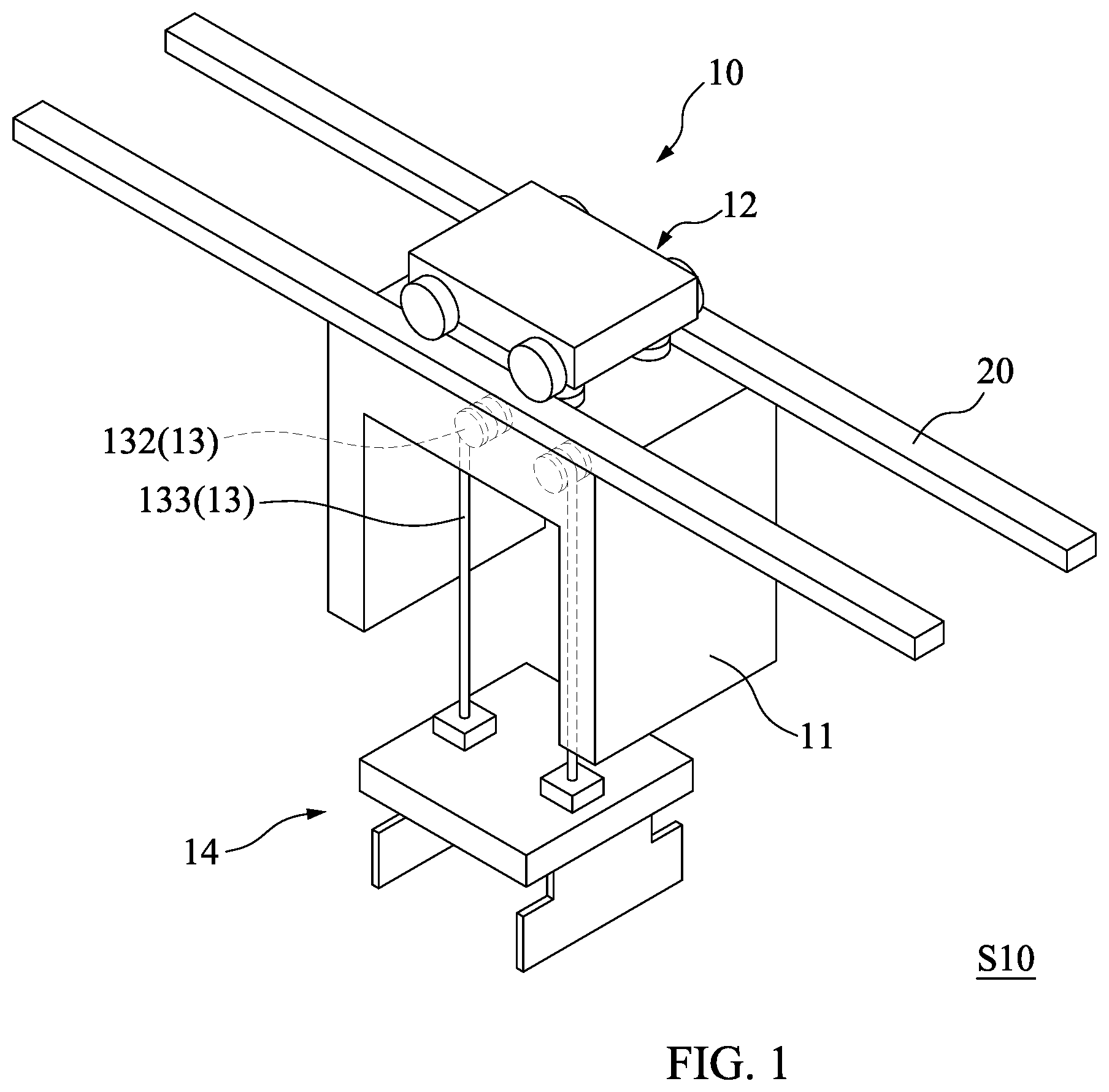 Patent US12504391 — System for monitoring wafer carrier and method of manufacturing semiconductor structure — Figure 1