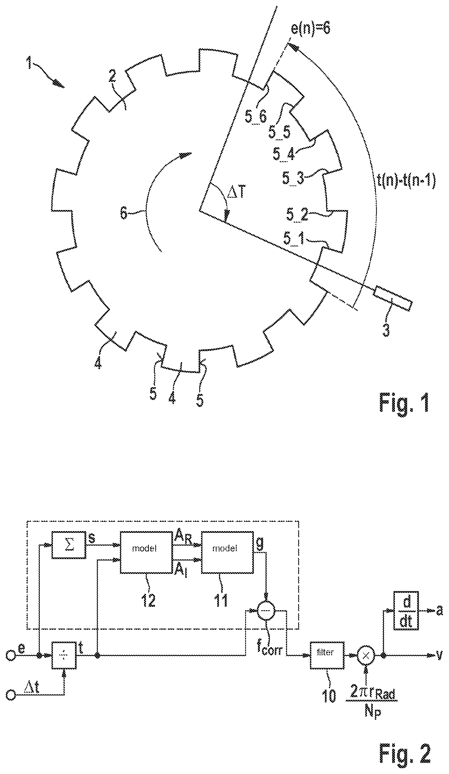 Patent US12504441 — Method and device for determining a rotational frequency of a wheel — Figure 1