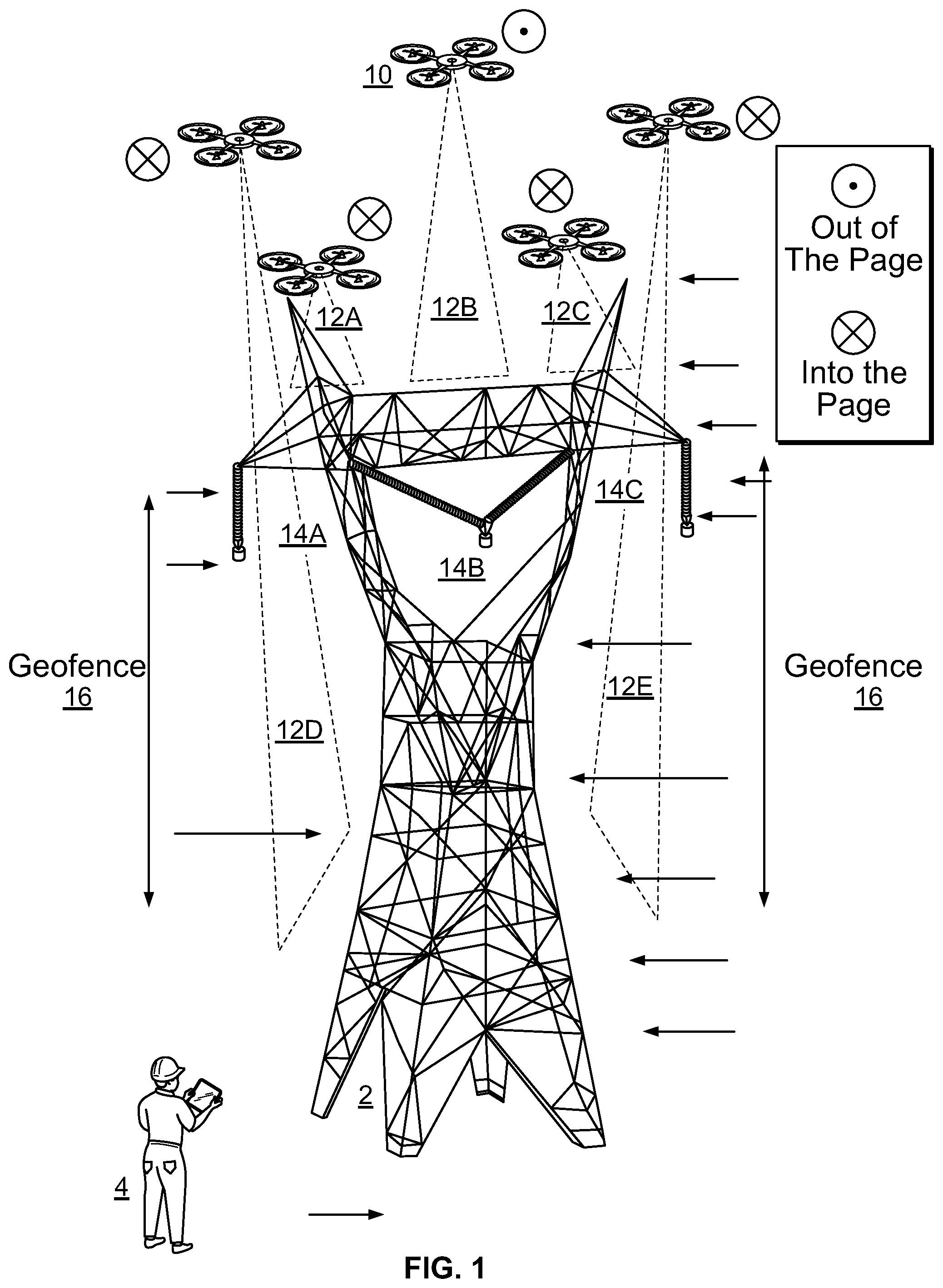 Patent US12504454 — Unmanned aerial vehicle electromagnetic avoidance and utilization system — Figure 1