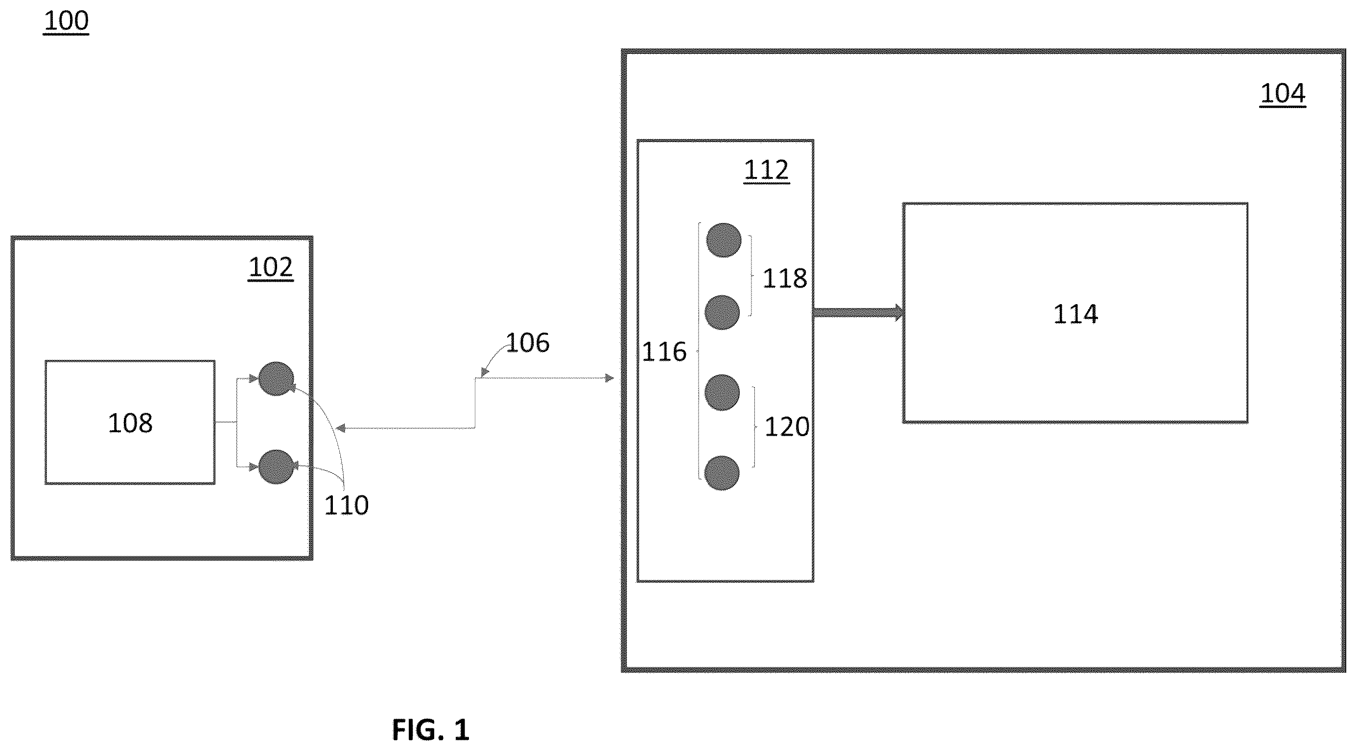 Patent US12504455 — Device and method for detecting antenna misalignment in a near field communication network — Figure 1