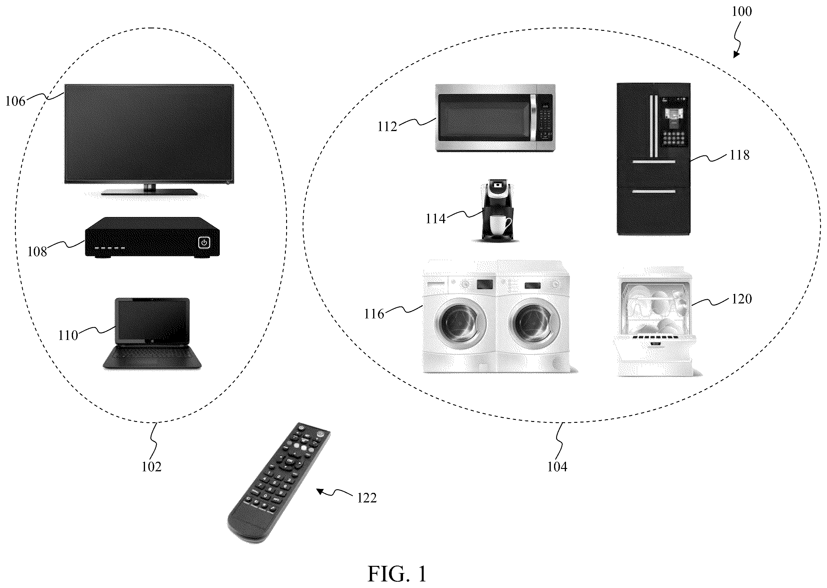Patent US12504476 — Remote control device testing environment — Figure 1