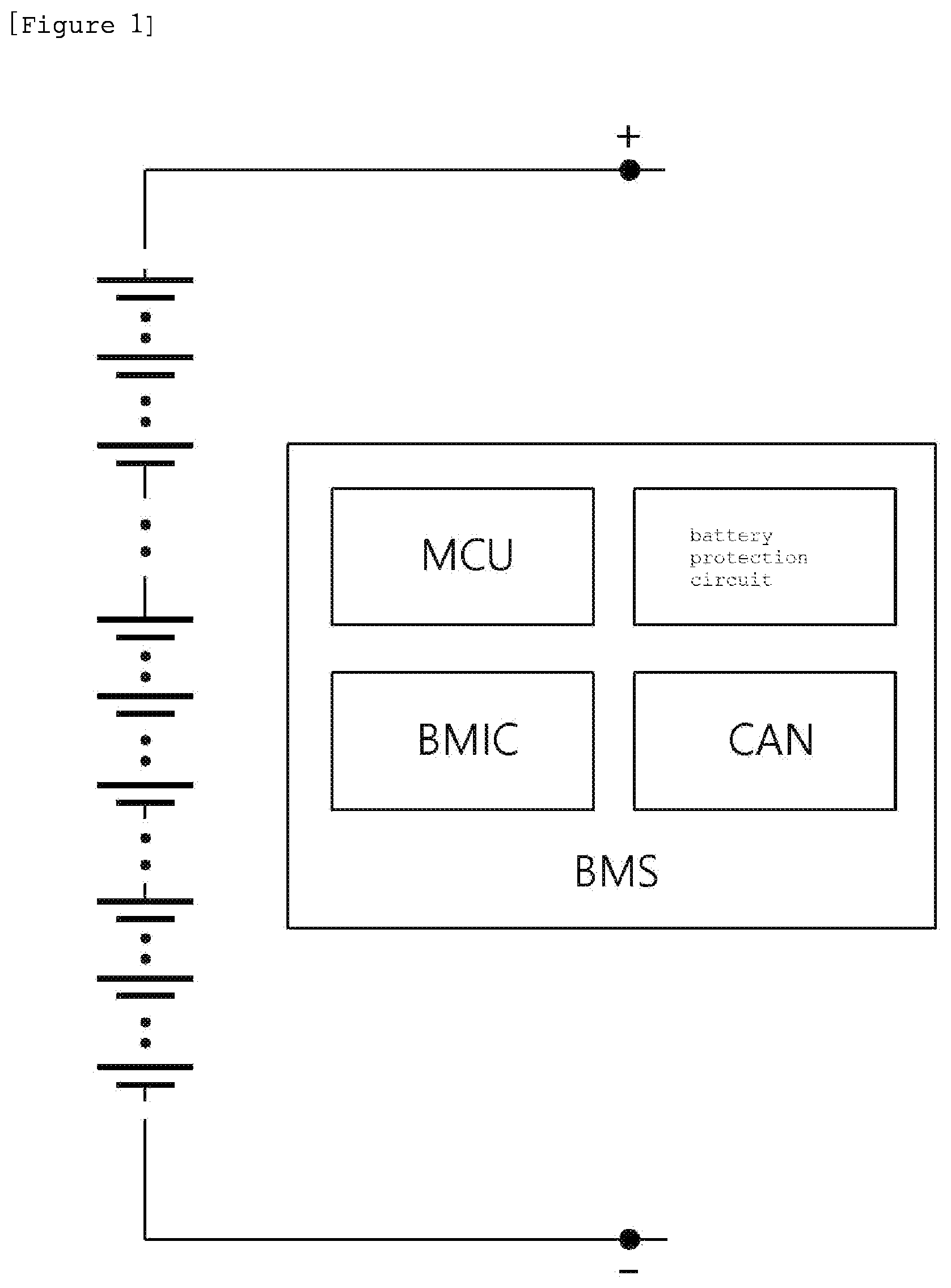 Patent US12504477 Figure 1 – Device and method for diagnosing damage to switch in battery protection circuit, and battery management device comprising same