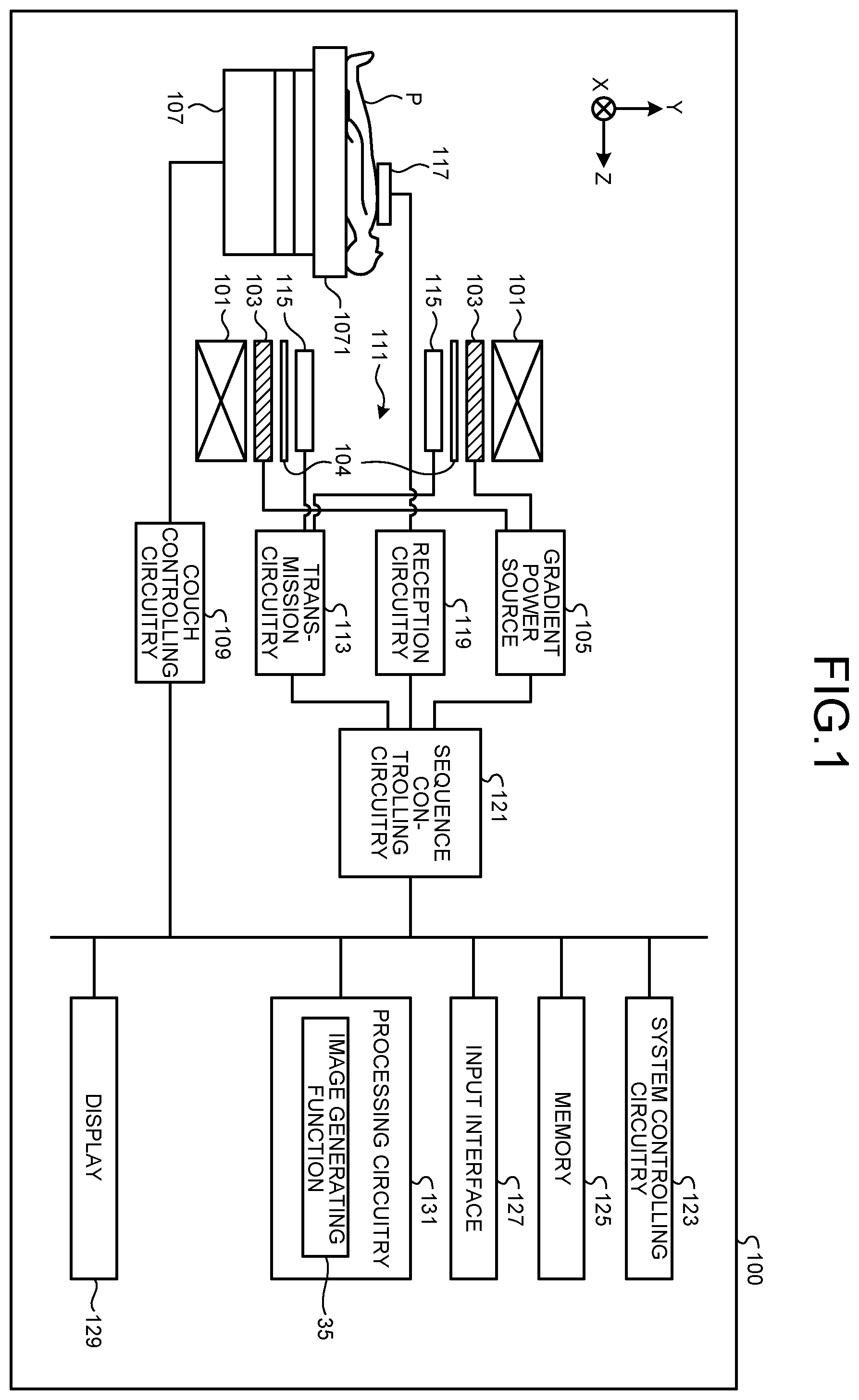 Patent US12504488 Figure 1 – Sound-proofing tube for magnetic resonance imaging apparatus, magnetic resonance imaging apparatus, and manufacturing method of sound-proofing tube for magnetic resonance imaging apparatus